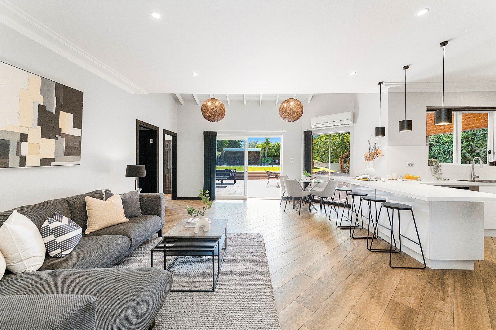 A bright open layout where living, dining and kitchen flow as one.
Soft natural light and warm textures shape a space made for calm everyday living.

Captured by Talenty.

#talenty #talentyrealestate #realestatephotography 
#openliving #kitcheninspo 
