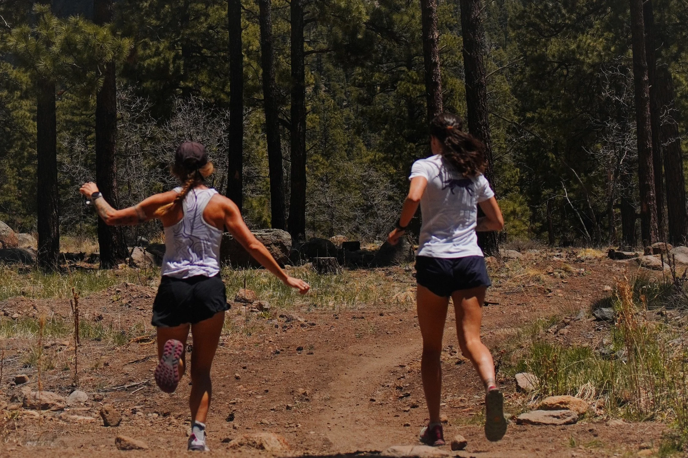 Two of our coaches enjoying their run training