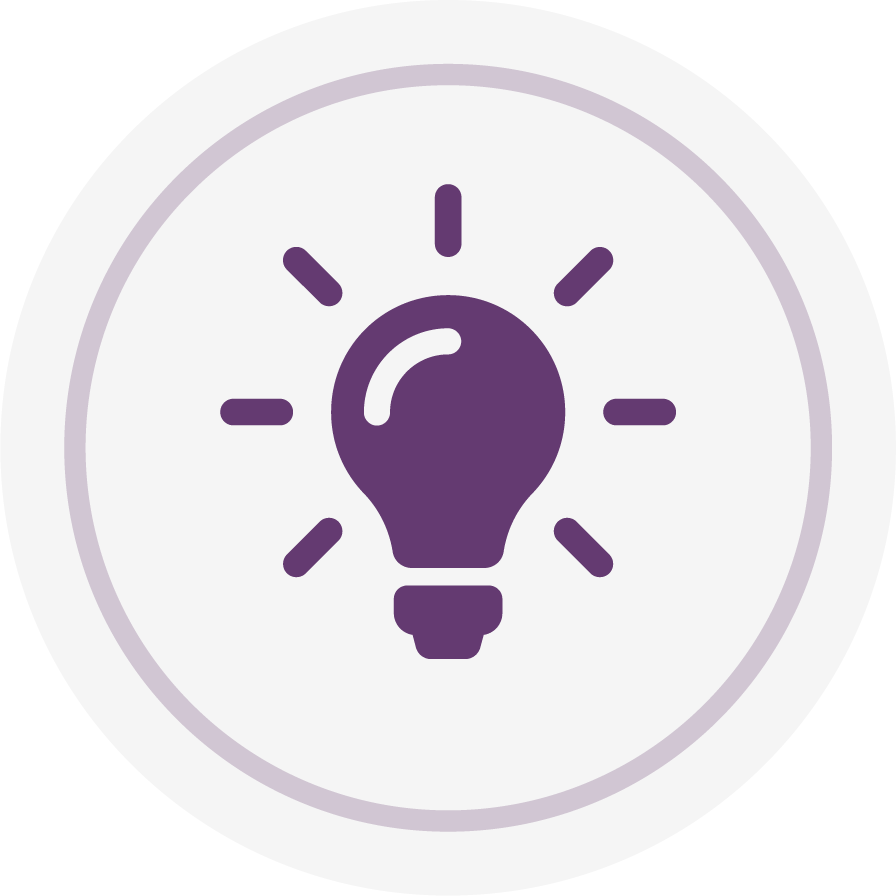 Icon of a lightbulb
