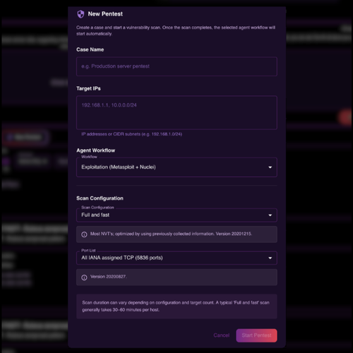 PurpleHaze agentic penetration testing operator-controlled