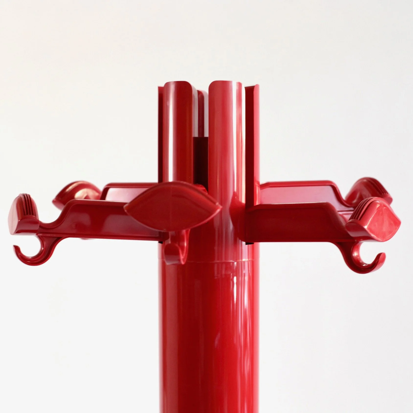Red Space Age Plastic Planta Coat Rack by Giancarlo Piretti for Castelli 1.jpg