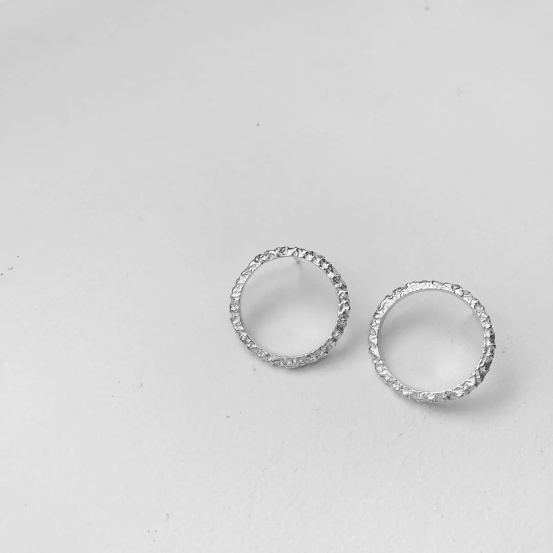 Snow crisp earrings