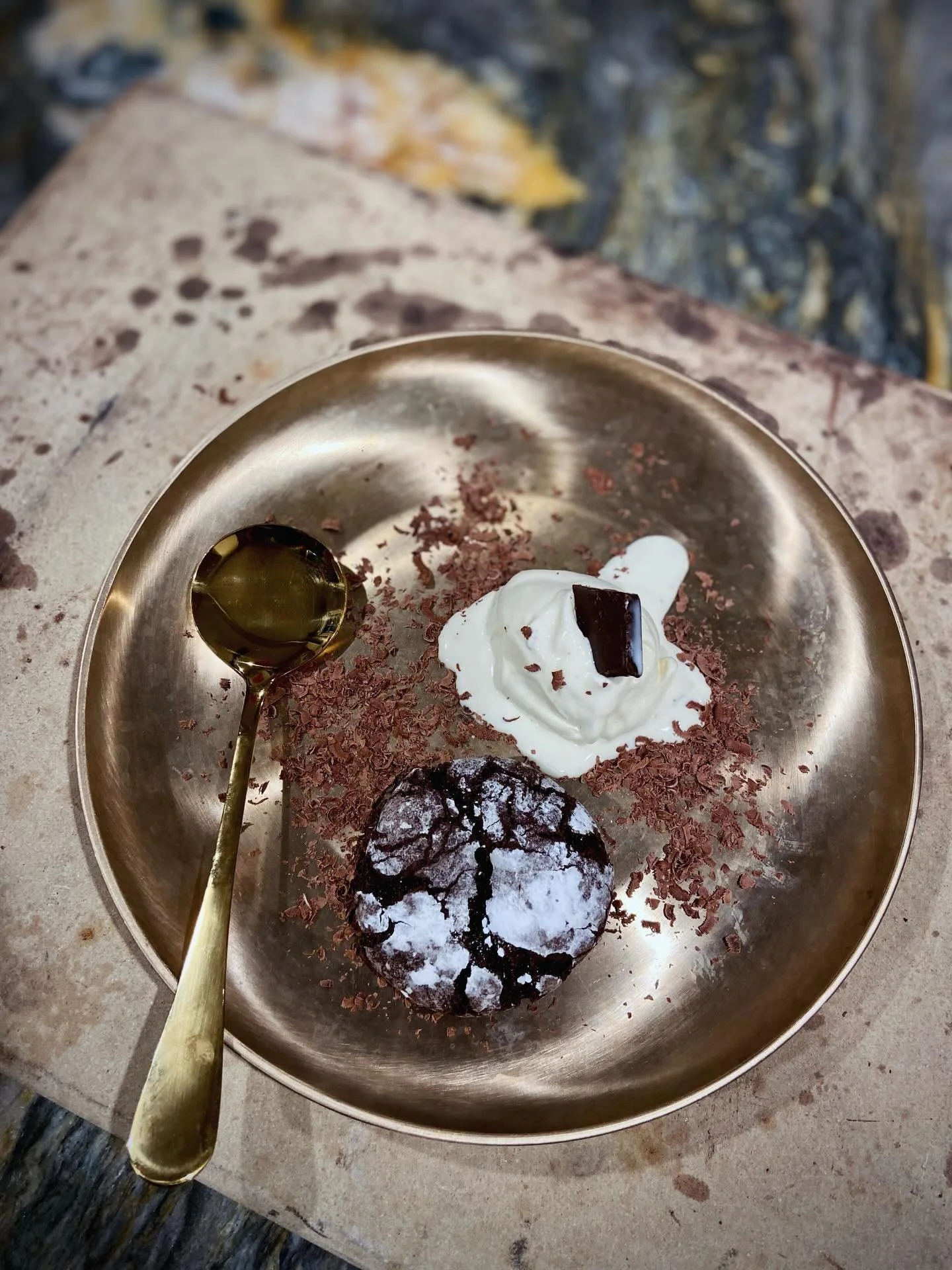 A rich, fudgy Earl Grey Sourdough Brownie with deep cocoa and bright bergamot. Elegant, indulgent, and the sweetest Valentine&rsquo;s gift 💝 #valentinesday #brownie #earlgrey #cocoa #dessert