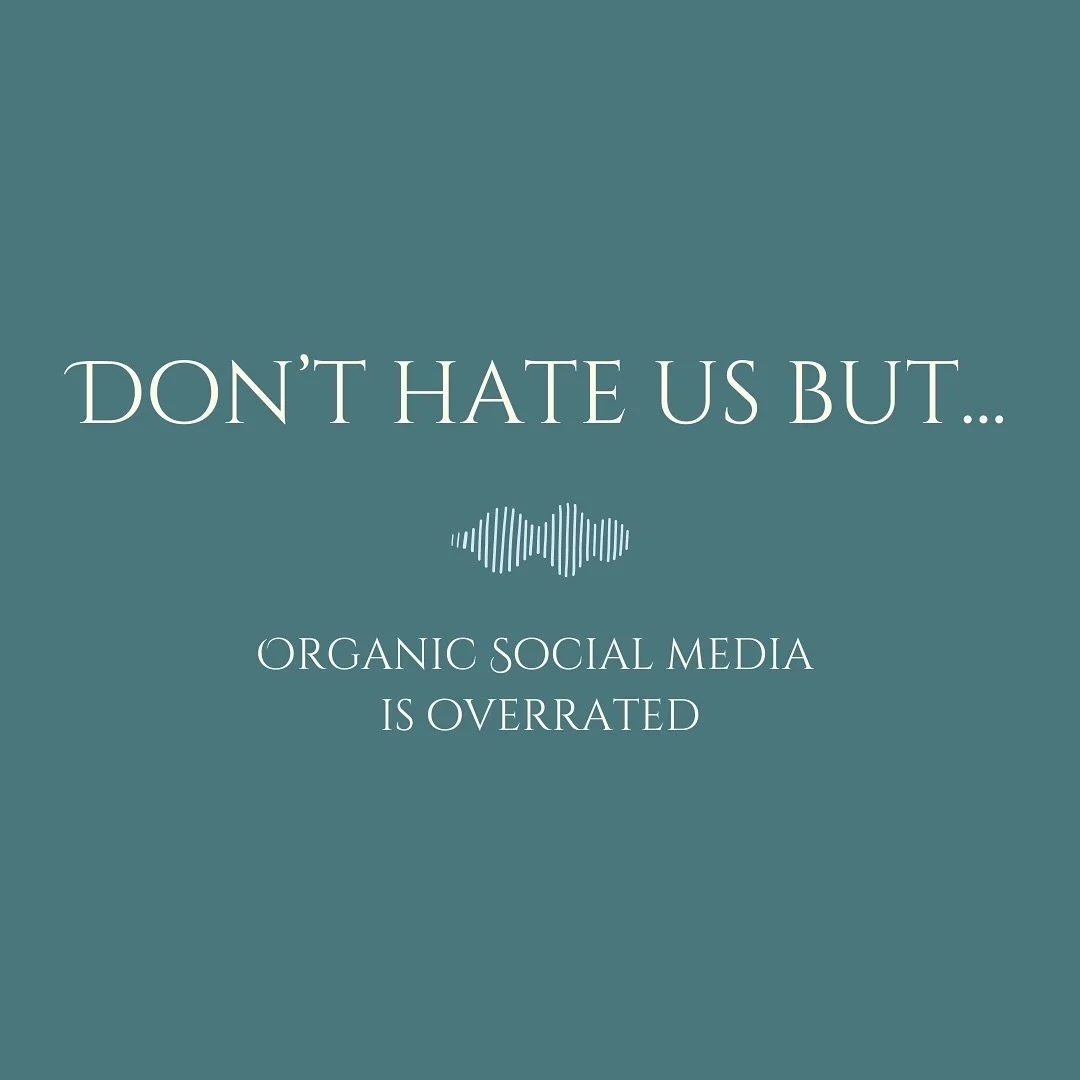 For the average business if you’re spending more on organic social content creation than you are on paid media promotion, you’re likely wasting money. 
Organic social media is sexy, I get it. 
It costs nothing but time (or a salary) so