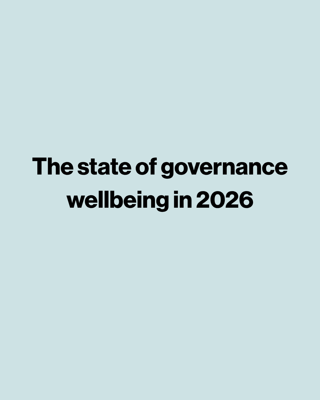 Governance and wellbeing: the results are in