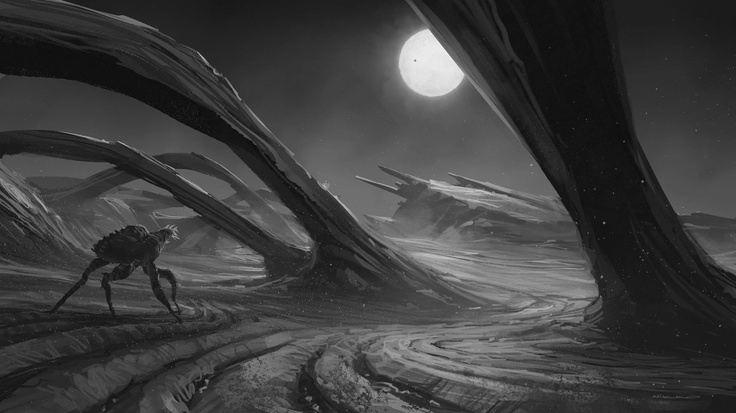 Concept Art by Nikolai Lockertsen ©2024 Løv Film