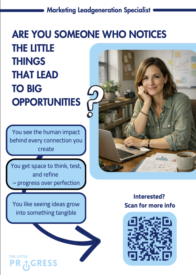 Join The Little Progress: Sales &amp; Marketing / Lead Generation Specialist (16–24 hrs) (Copy)