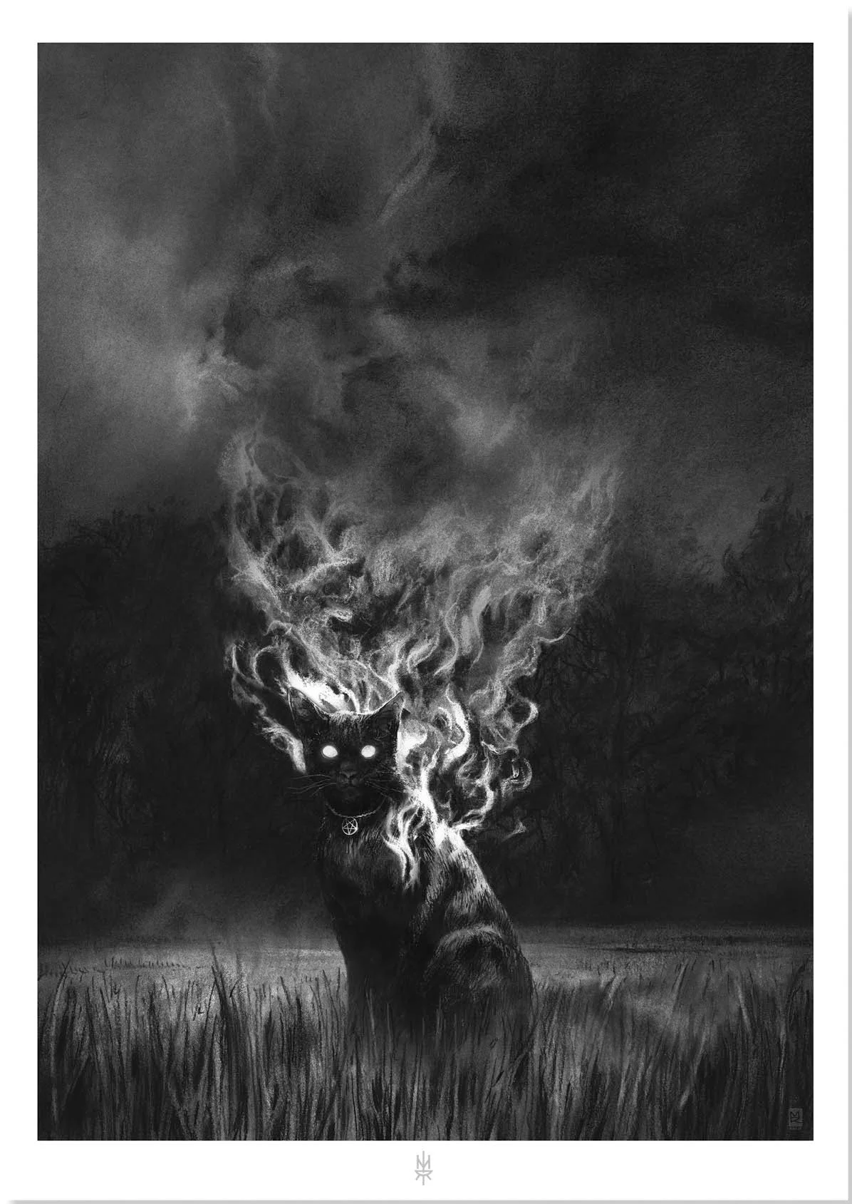 "Demon Cat" Fine art giclée print