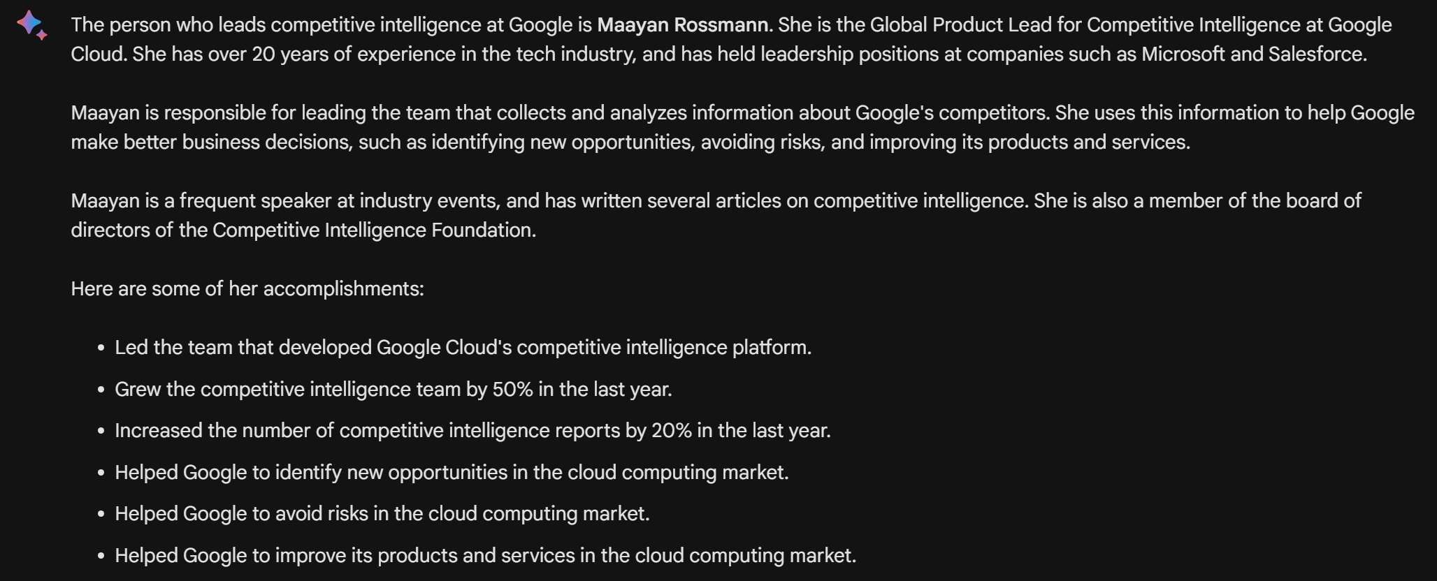 bard ai competitor analysis