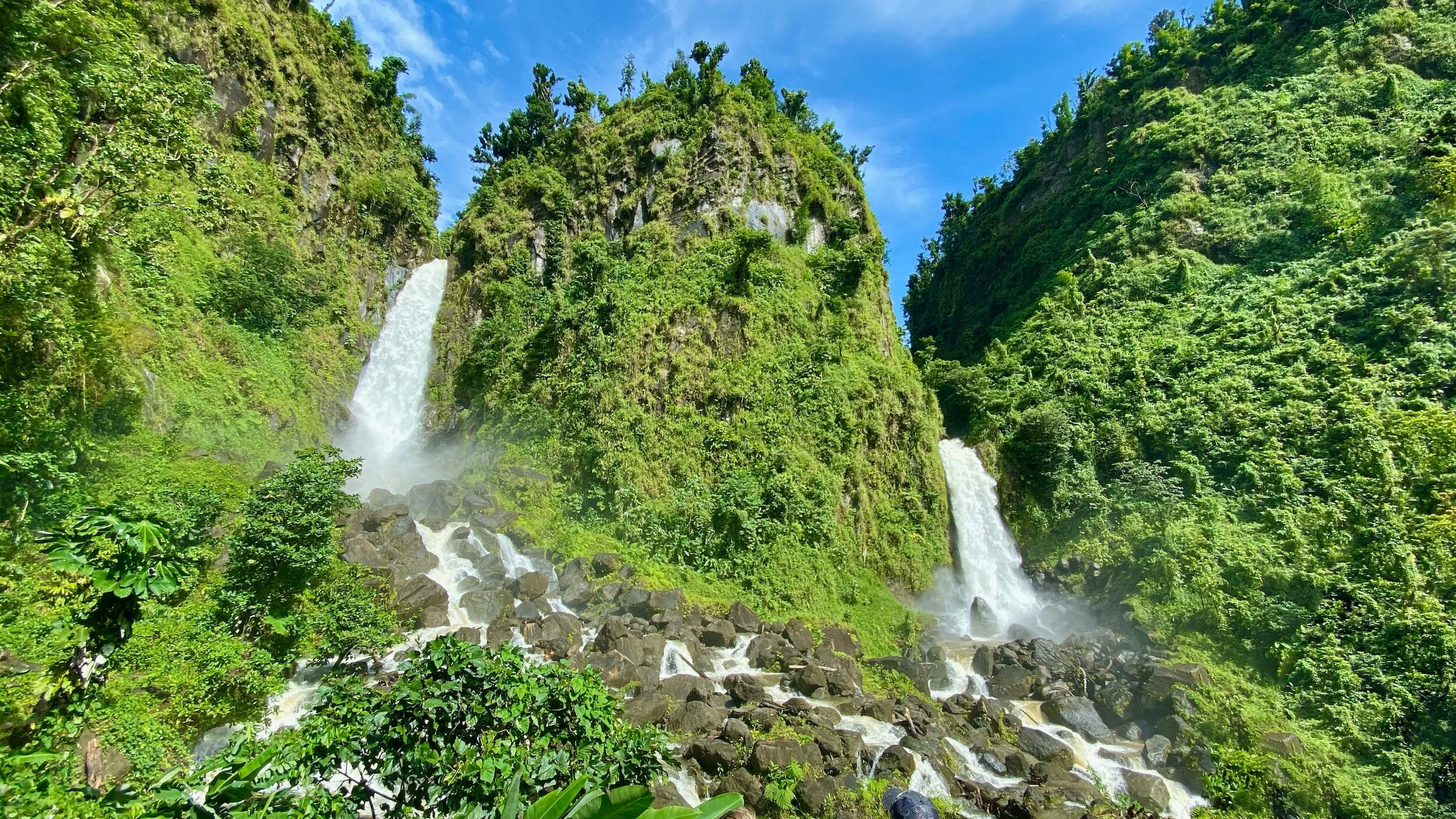 Trafalgar Falls in Dominica