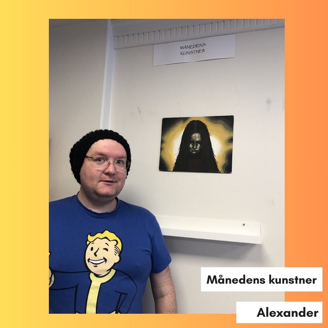 #m&aring;nedenskunstner i april er Alexander som presenterte et kunstverk fra 2009
Vi heier p&aring; han og vil gjerne se mer👁️