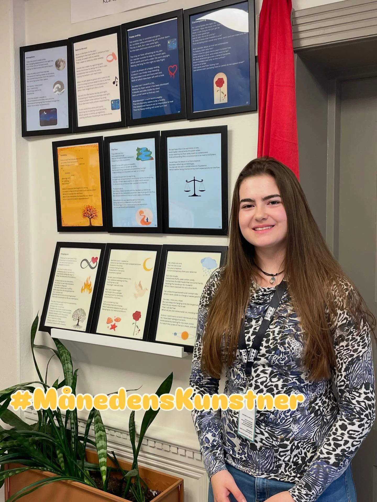 M&aring;nedens kunstner er Karina som skriver dikt p&aring; engelsk om en vanskelig tid🤗 Vi fikk h&oslash;re henne lese to av diktene som er en del av en st&oslash;rre samling &laquo;Turmoil Of Life&raquo;