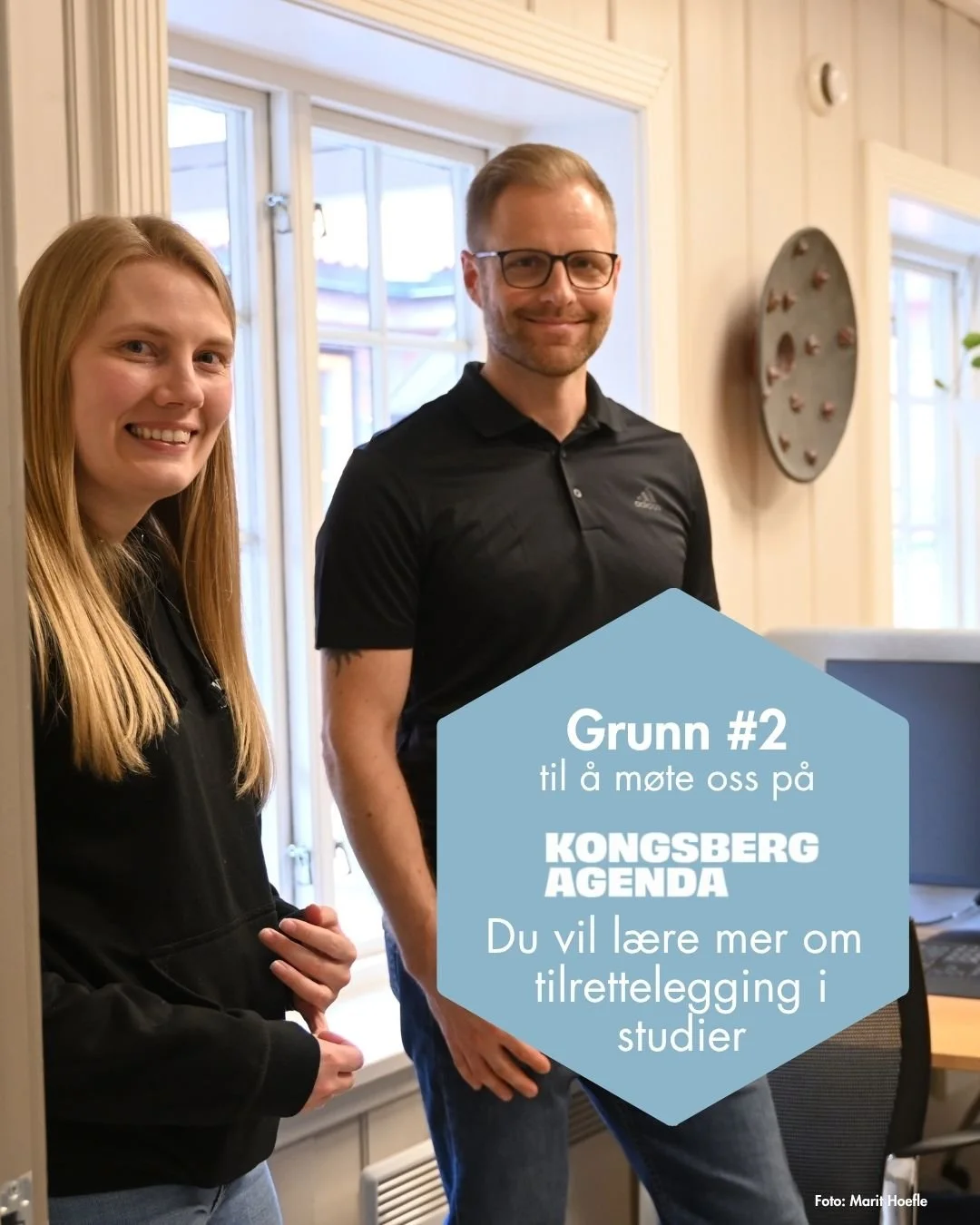 M&oslash;t oss p&aring; Kongsberg Agenda! ⭐ Stjernemerk oss i Agenda-appen ⭐
