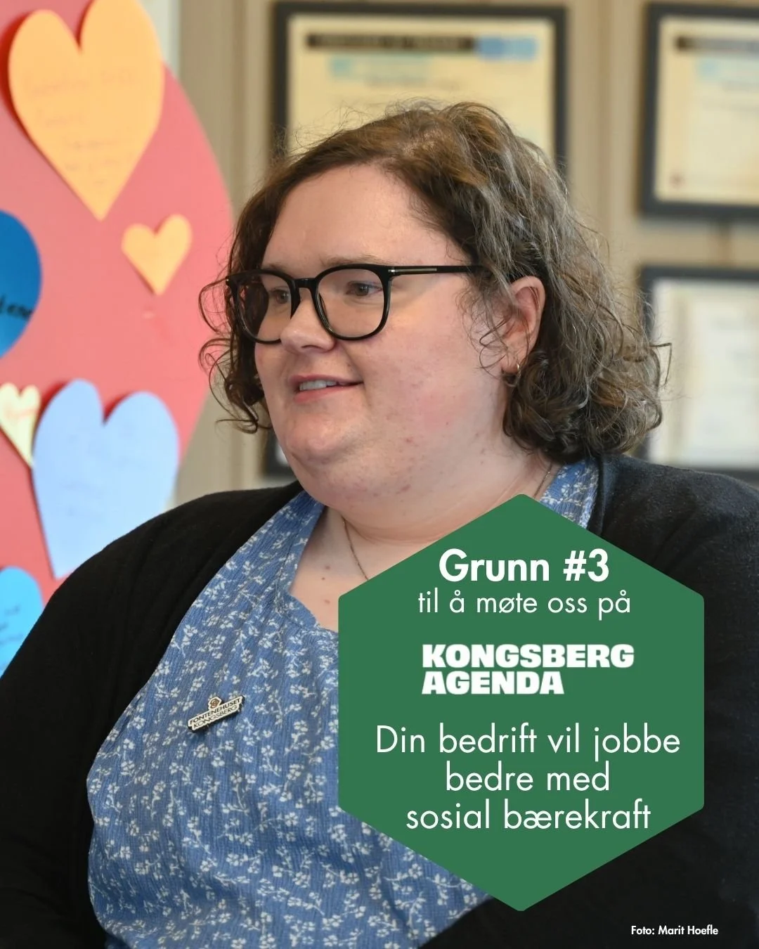 M&oslash;t oss p&aring; Kongsberg Agenda! ⭐ Stjernemerk oss i Agenda-appen ⭐