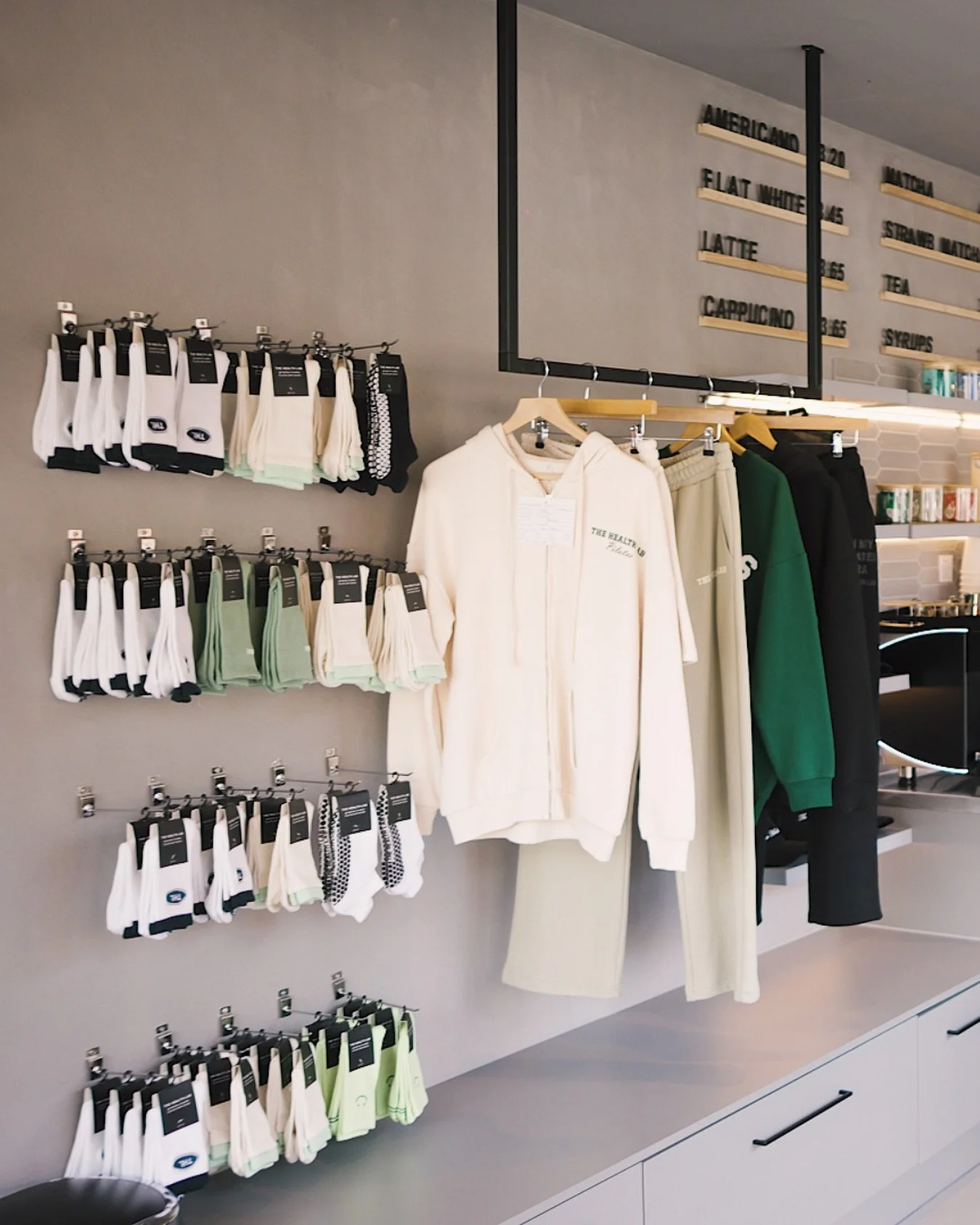 Studio staples 🖤✨

From pilates socks to oversized sweats - our merch wall has everything you need before (or after) class

Available in both NQ + Altrincham, limited pieces only