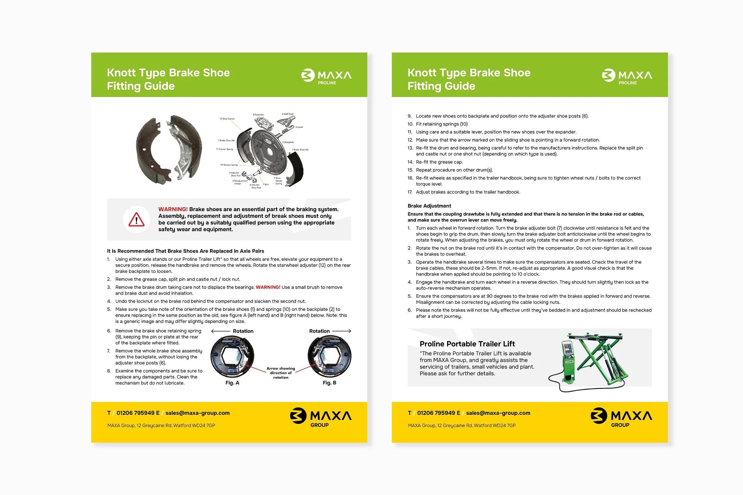 Brake Shoe fitting guide