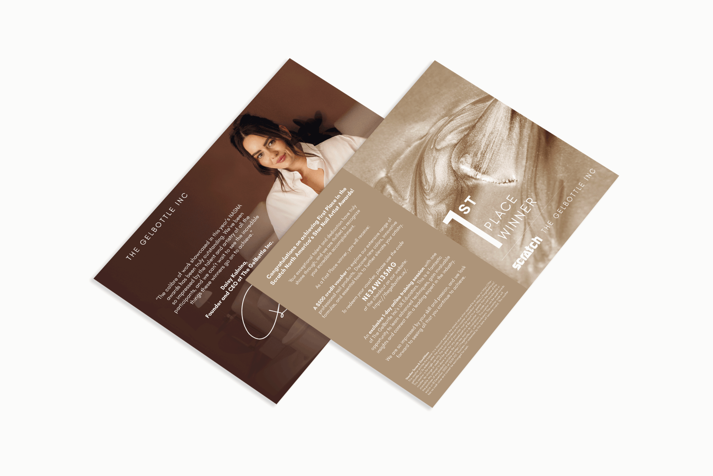 Design for printed Nansa Award certificates