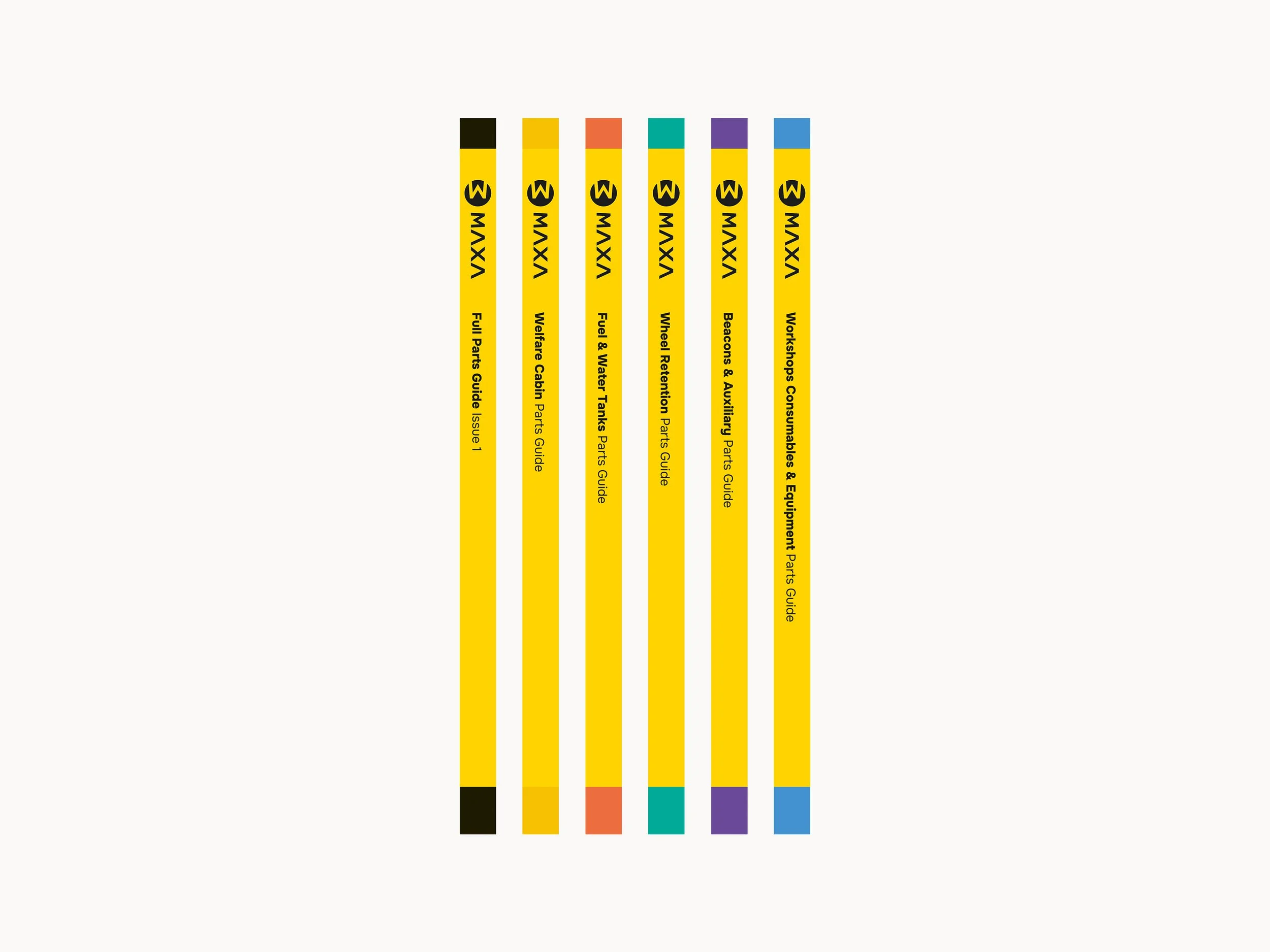 Catalogue spine artwork