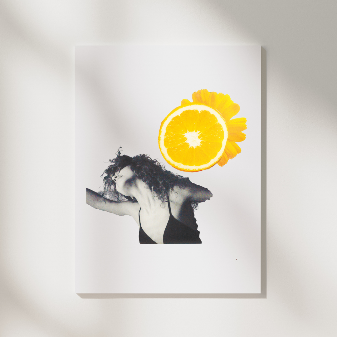Orange Joy handmade collage art by Nika Naya.png