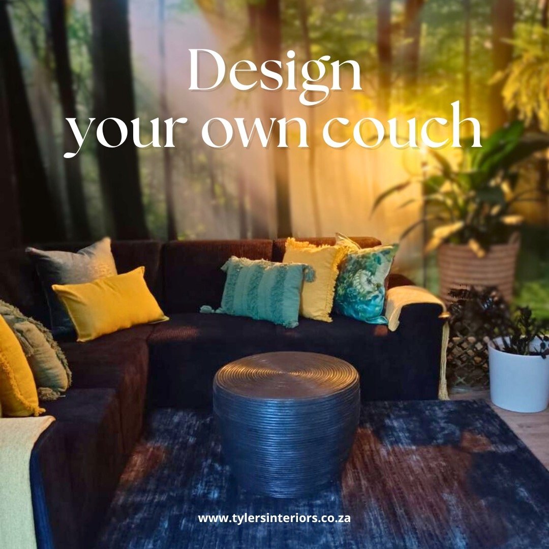 Can't find the right couch - we'll build it for you. You design it, we make it. Contact us today to find out just how easy it is. #tylersinteriors #interiordesignsouthafrica #customcouch #customfurnituresouthafrica