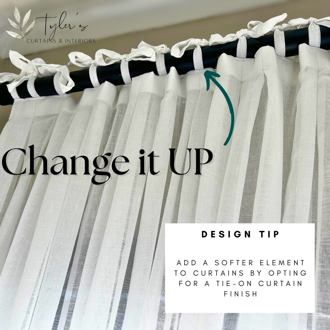 Adding interesting elements to your home doesn't have to be big changes. We can help you bring your creativity into your home. Give us a call today. #curtains #curtaindesign #interiordesign #southafricaninteriors #tylersinteriors