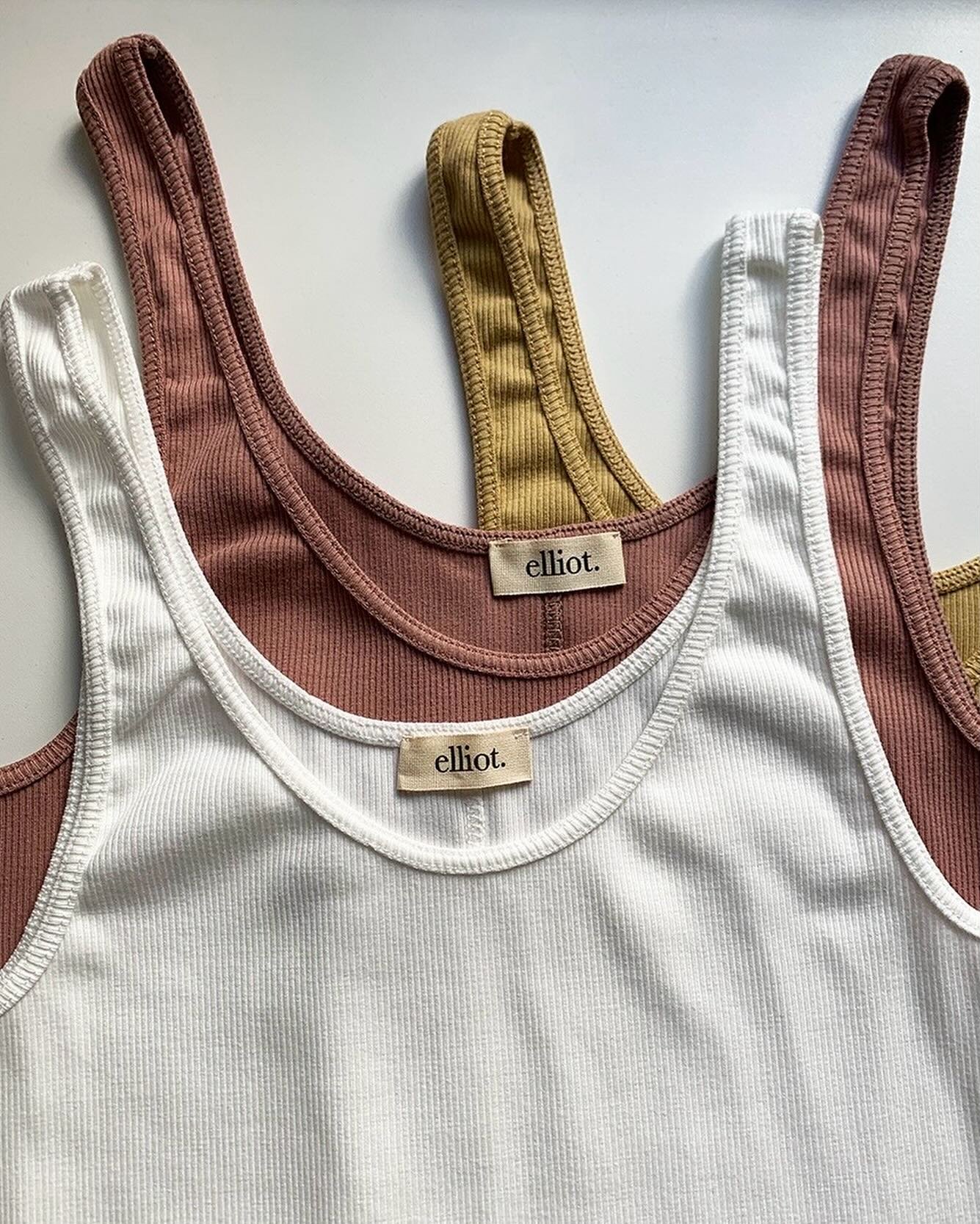 N E W  I N  F O R  S P R I N G
⠀⠀⠀⠀⠀⠀⠀⠀⠀
And live online tomorrow! 
⠀⠀⠀⠀⠀⠀⠀⠀⠀
Our new Edie Tank, slim and fitted in super soft organic cotton rib and made from the left-over metres of our production fabrics, so she&rsquo;ll only be available in reall