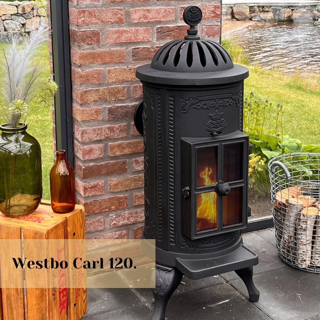 🔥 Carl 120 &ndash; compact size, big personality

Perfect for smaller spaces: a living room, cottage, or kitchen.
Cast iron body with elegant ornamentation and a handy cooking plate.
Top or rear flue outlet &ndash; easy to install.

Questions? Want 