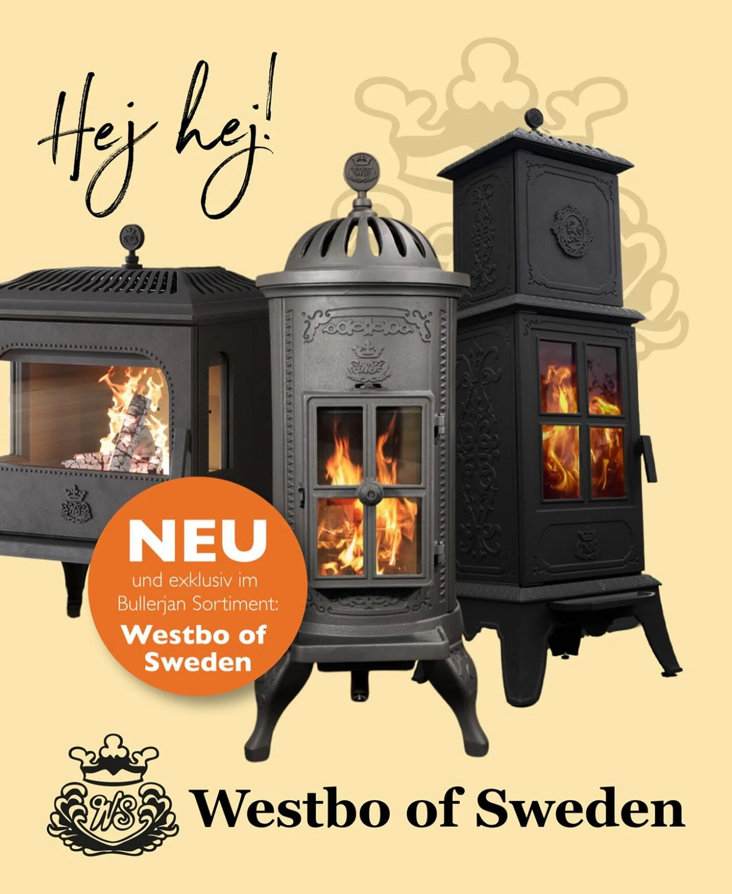 Westbo of Sweden in #deutschland #österreich und in der #schweiz jetzt exklusiv bei @bullerjan.original #gusseisen #gusseisentradition #heizenmitholz #vintagehome #renovation #umbau #holzbau #scandinavianhome #housebeautiful #westboofsweden #sch