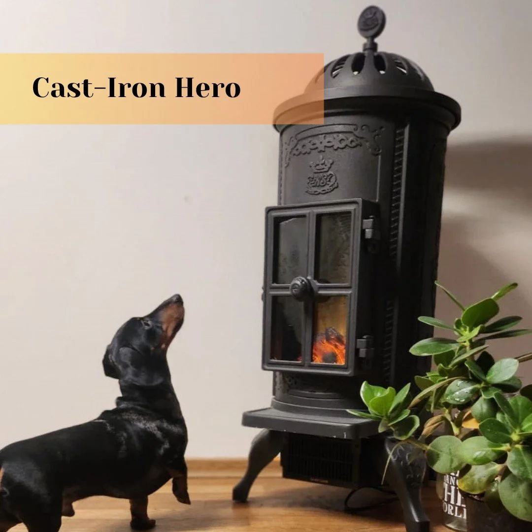 Not every hero wears a cape&hellip; some are made of cast iron! 💪🔥 
Our stove doesn&rsquo;t just heat up the room &ndash; it saves winter evenings, sets the mood, and pulls everyone together like magic. 
When it&rsquo;s grey and cold outside, it st