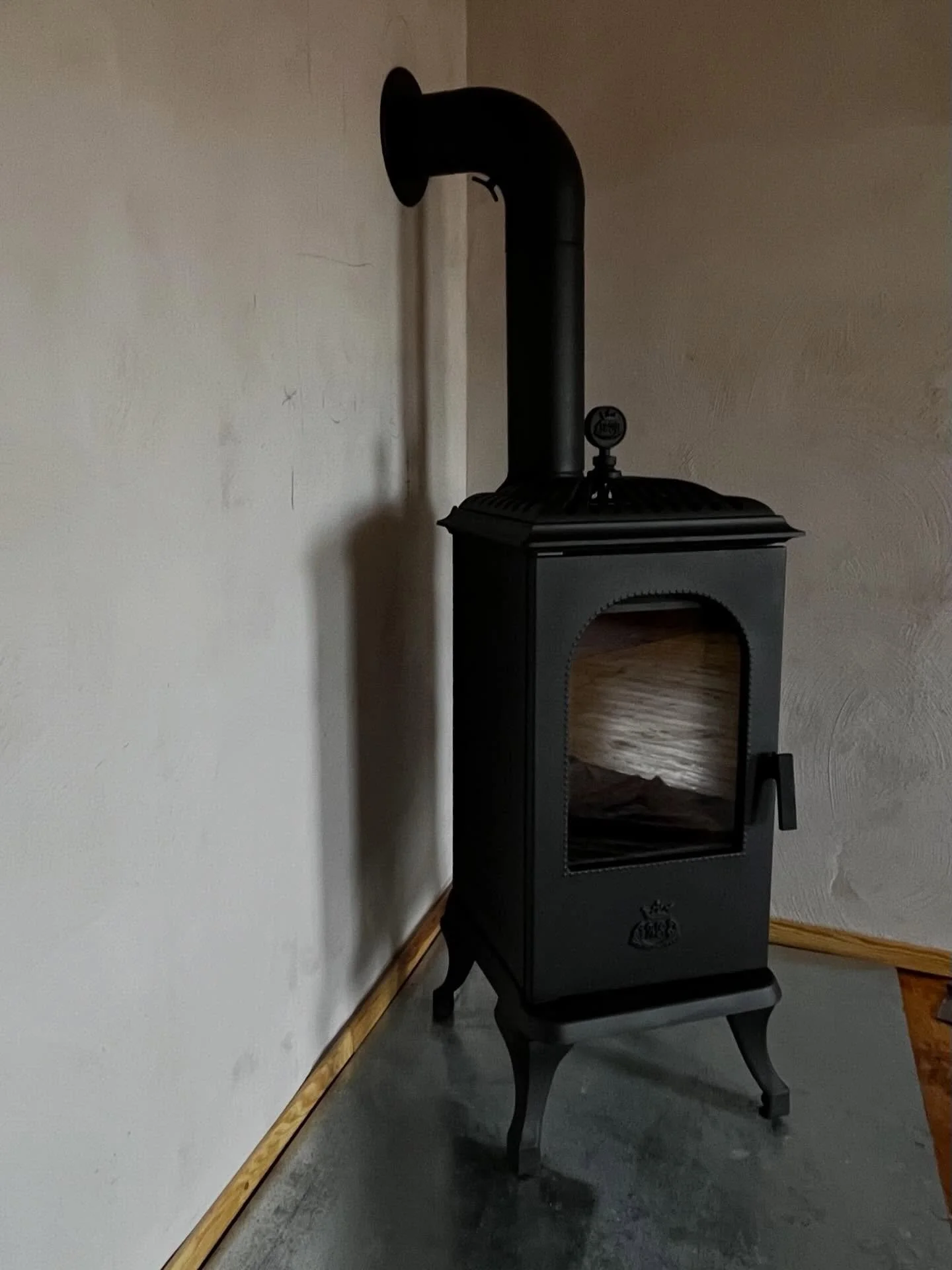 Just me! Victoria 125 von Westbo. Gusseisenofen aus Schweden. Kr&auml;ftig genug f&uuml;r den Winter. #viking #scandinavian #westbodeutschland #westboofsweden #schweden&ouml;fen #antiques #oldbutsexy #gusseisen #jederwieermag #wintermood #eiskratzen 