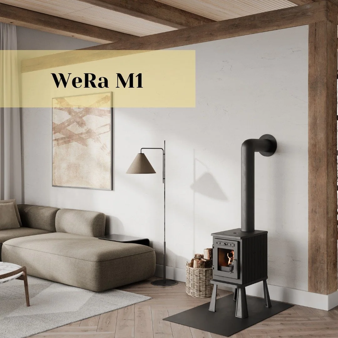 Kompaktowy piecyk **WeRa M1** od Westbo to idealny przykład, że małe może naprawdę dużo 🔥 Zajmuje niewiele miejsca, a mimo swoich rozmiar&oacute;w oferuje ogromną moc grzewczą przy nominalnych 4,5 kW. Solidne żeliwo zapewnia trwałość, a g&oacute;rny