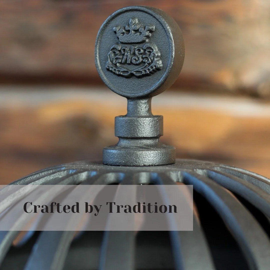 True craftsmanship doesn&rsquo;t shout for attention &mdash; it naturally draws it in. 🌿 Take a closer look at the botanical motifs on our stoves &mdash; it&rsquo;s not just cast iron, it&rsquo;s the story of Swedish design captured in form. Every o