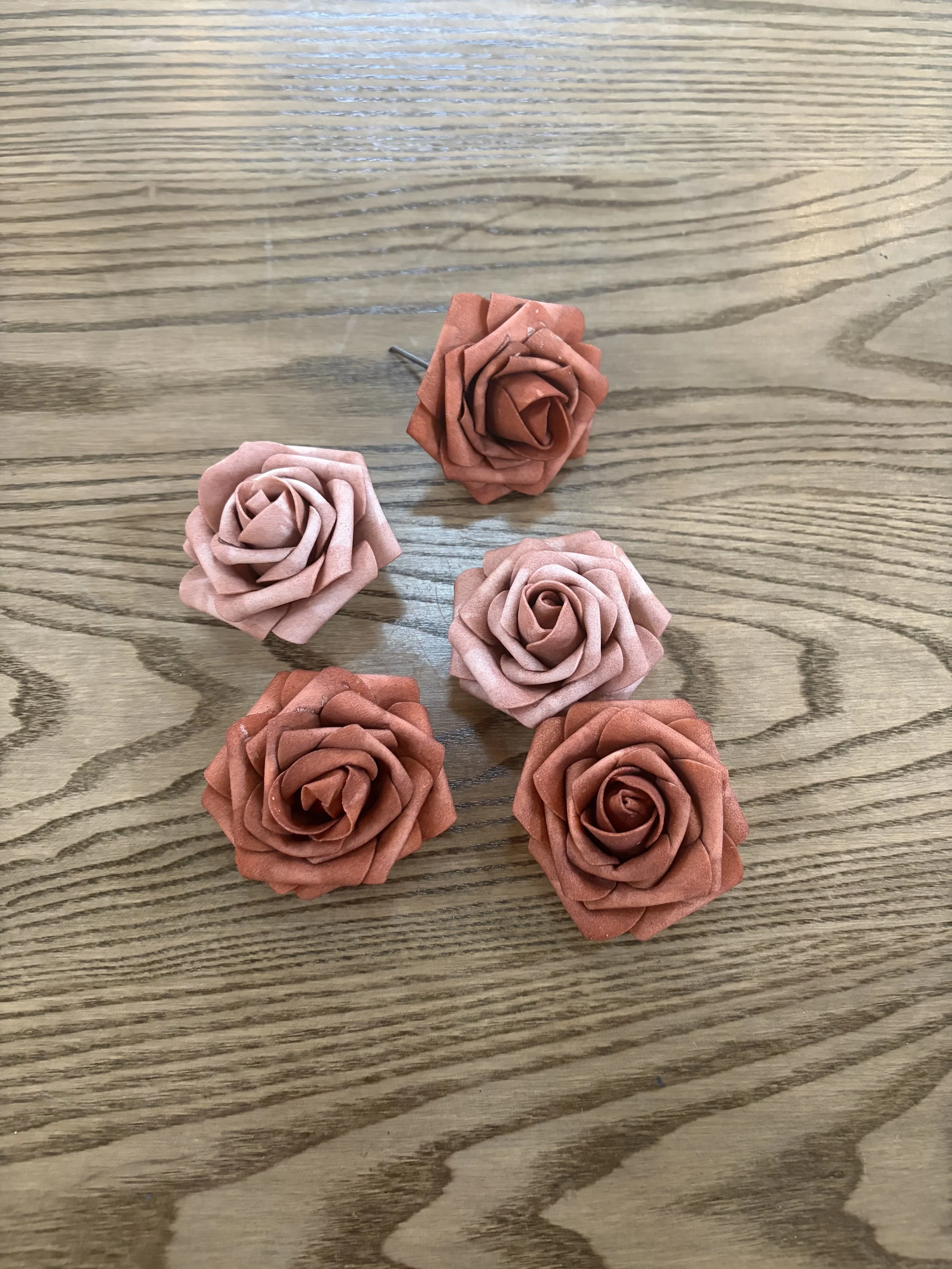 Loose Dusty Orange Flowers