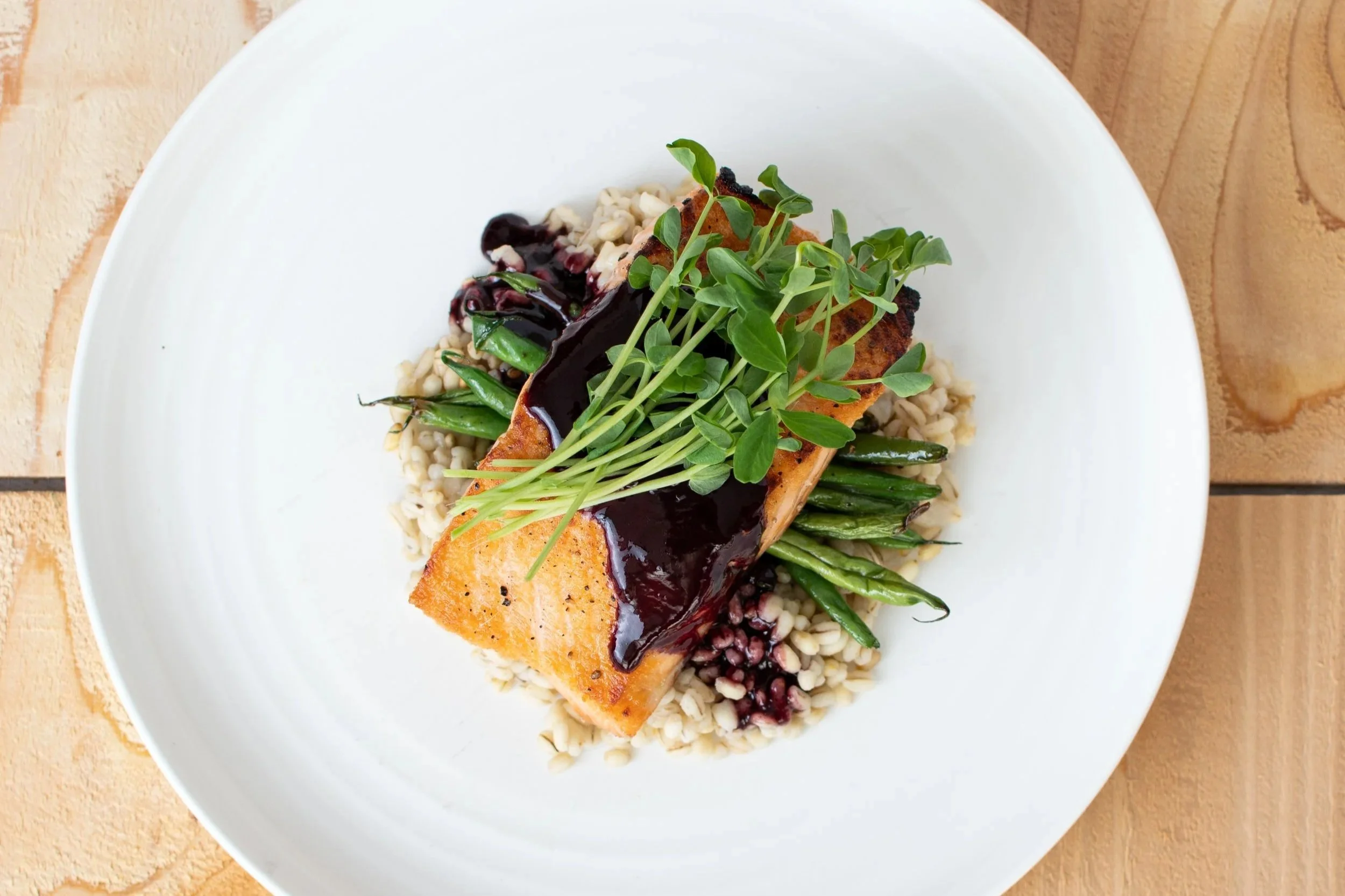 Mezzanine Catering plated composed plate