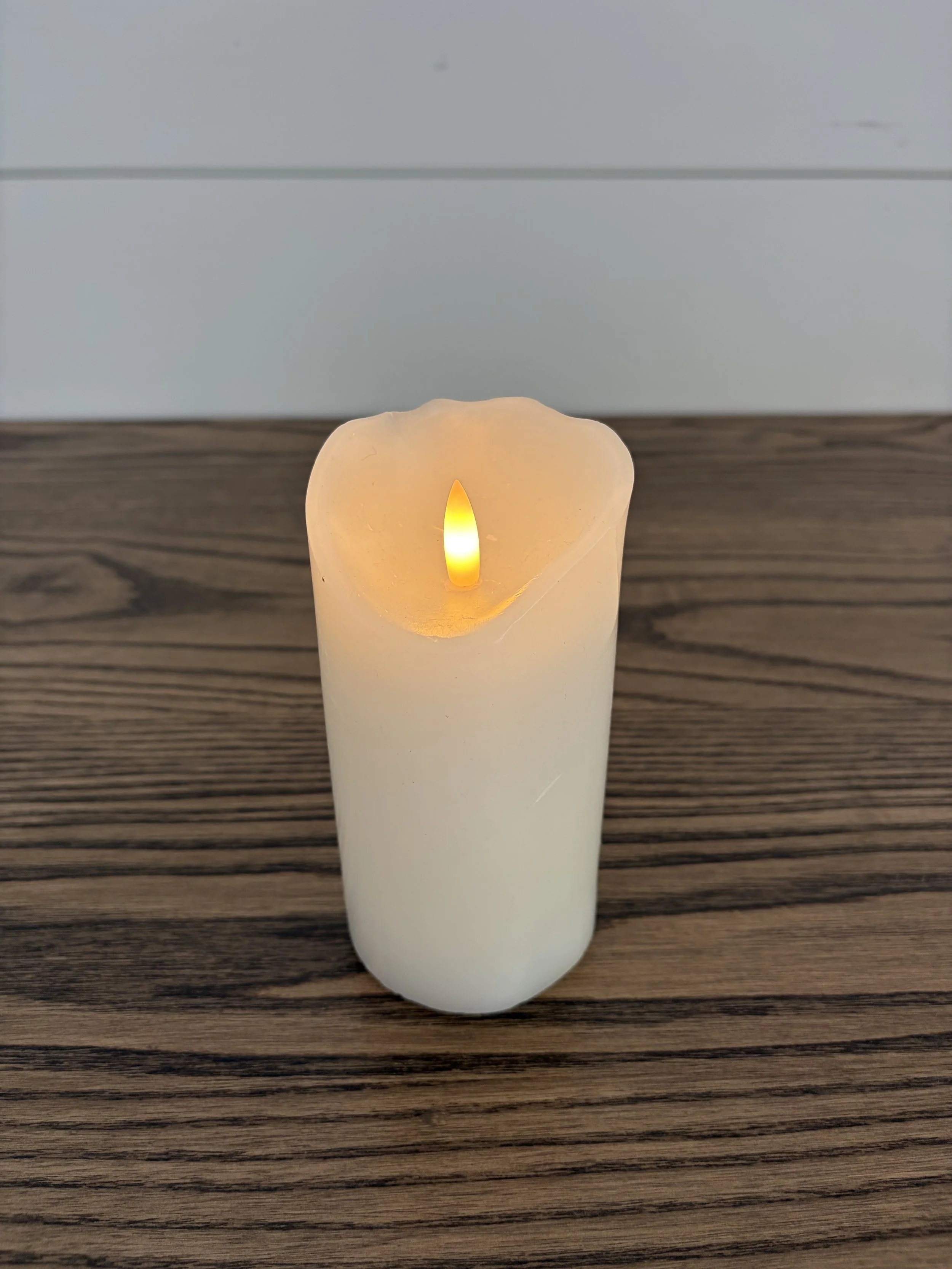 Faux Melted Pillar Candles