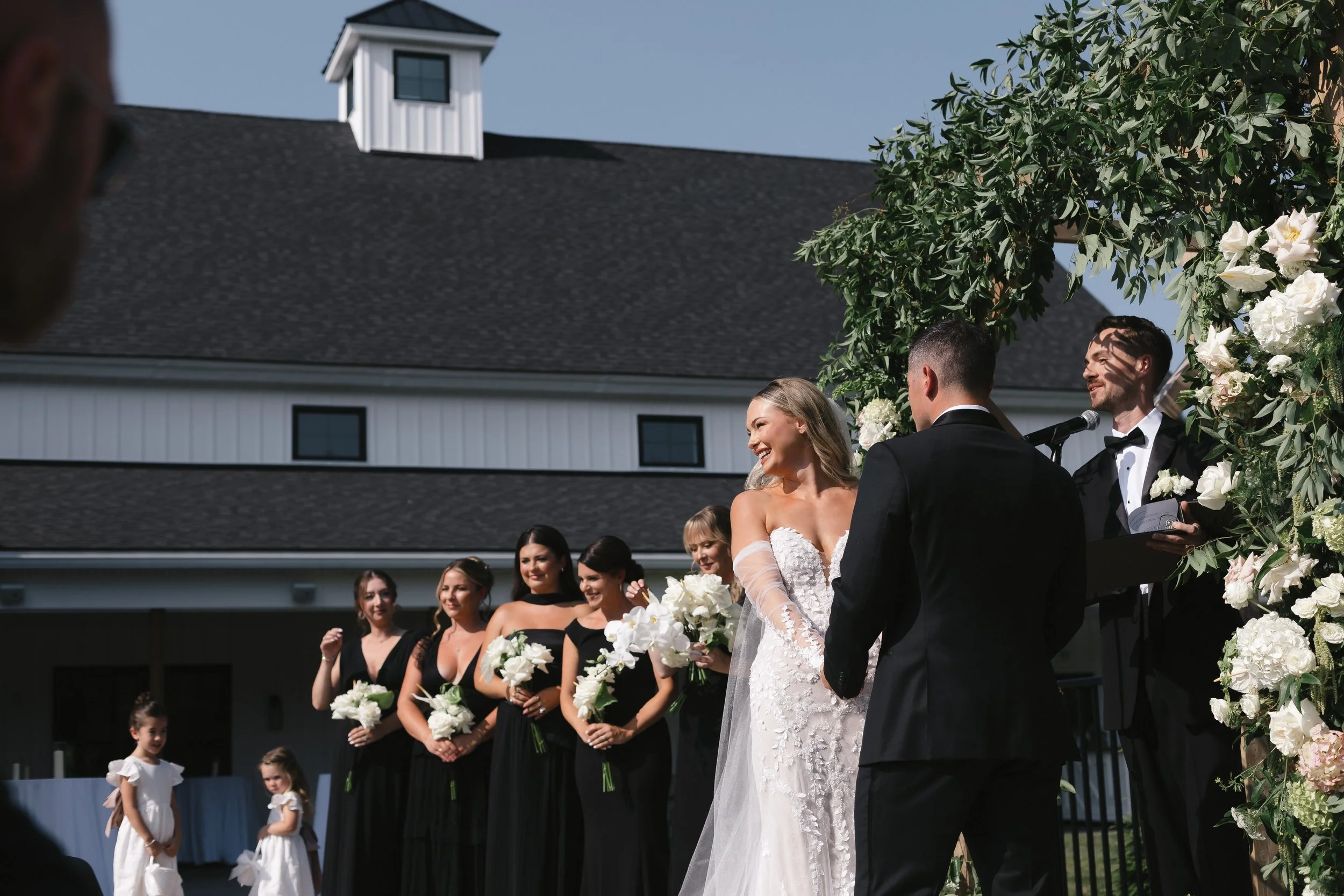 View of right-side seating from ceremony on Roof Top Deck. 