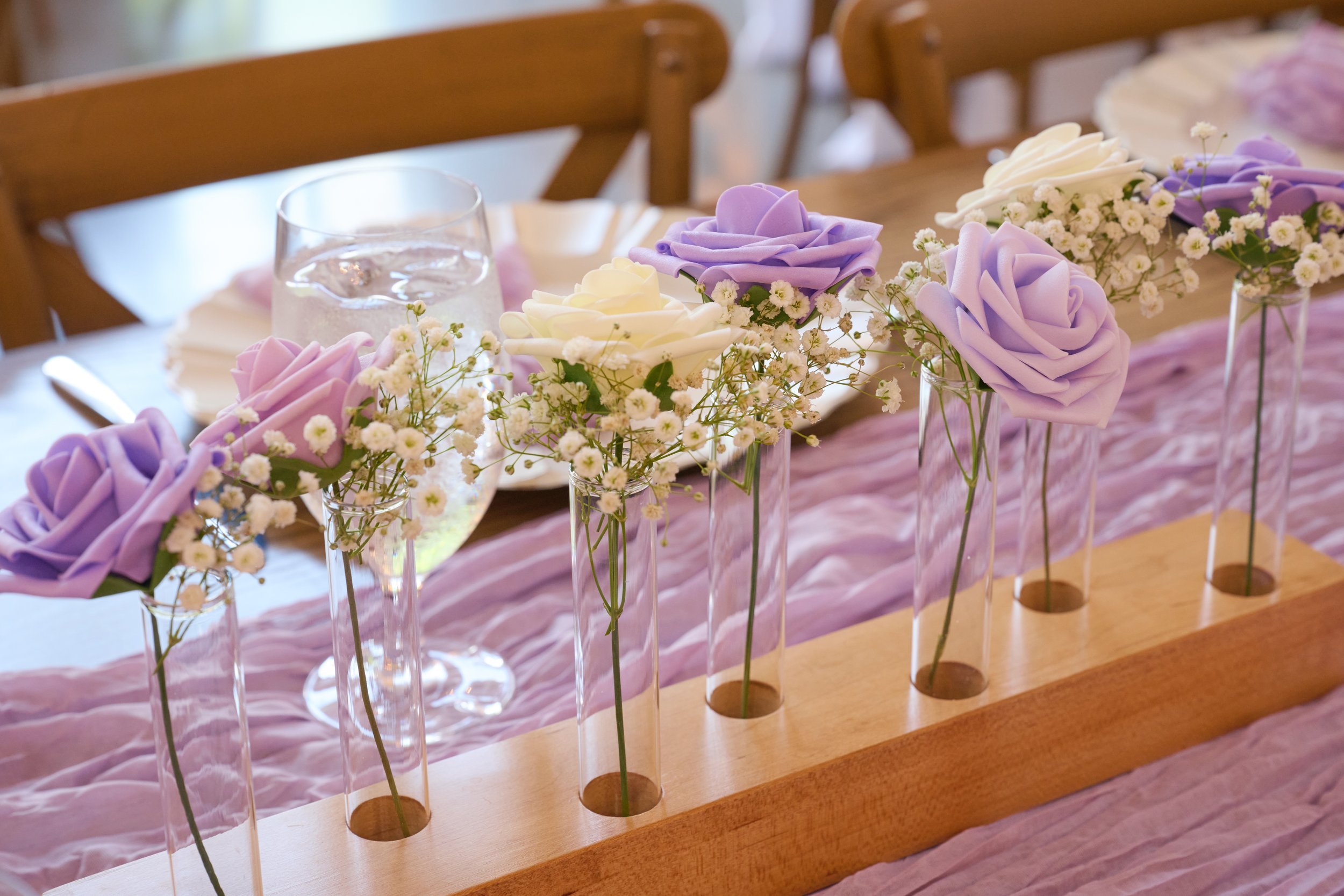 Wooden Flower Holder