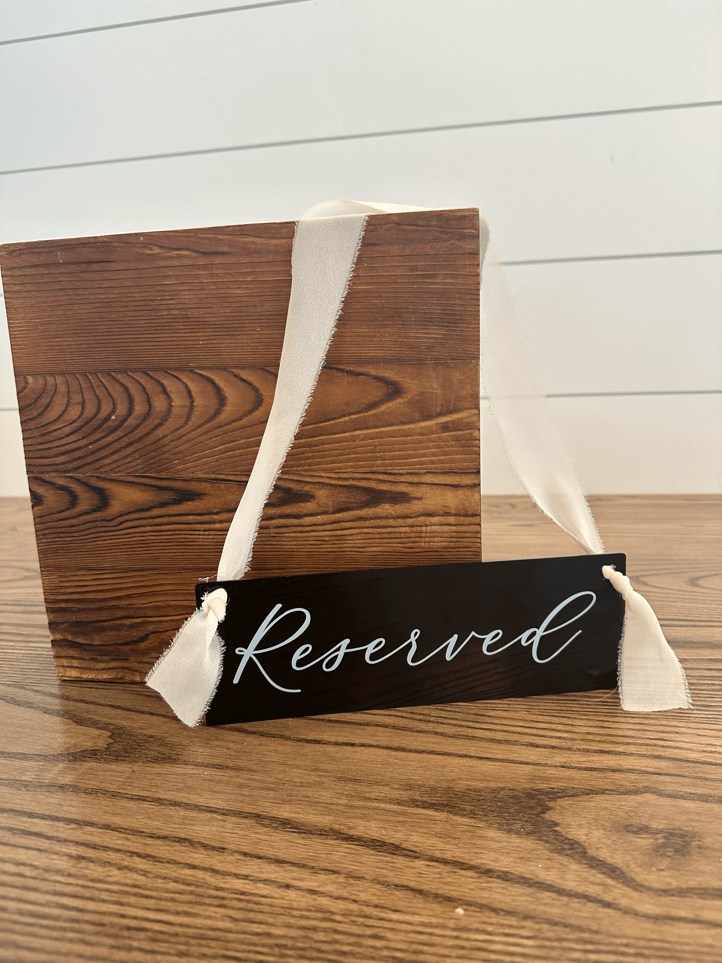 Black Reserved Signs
