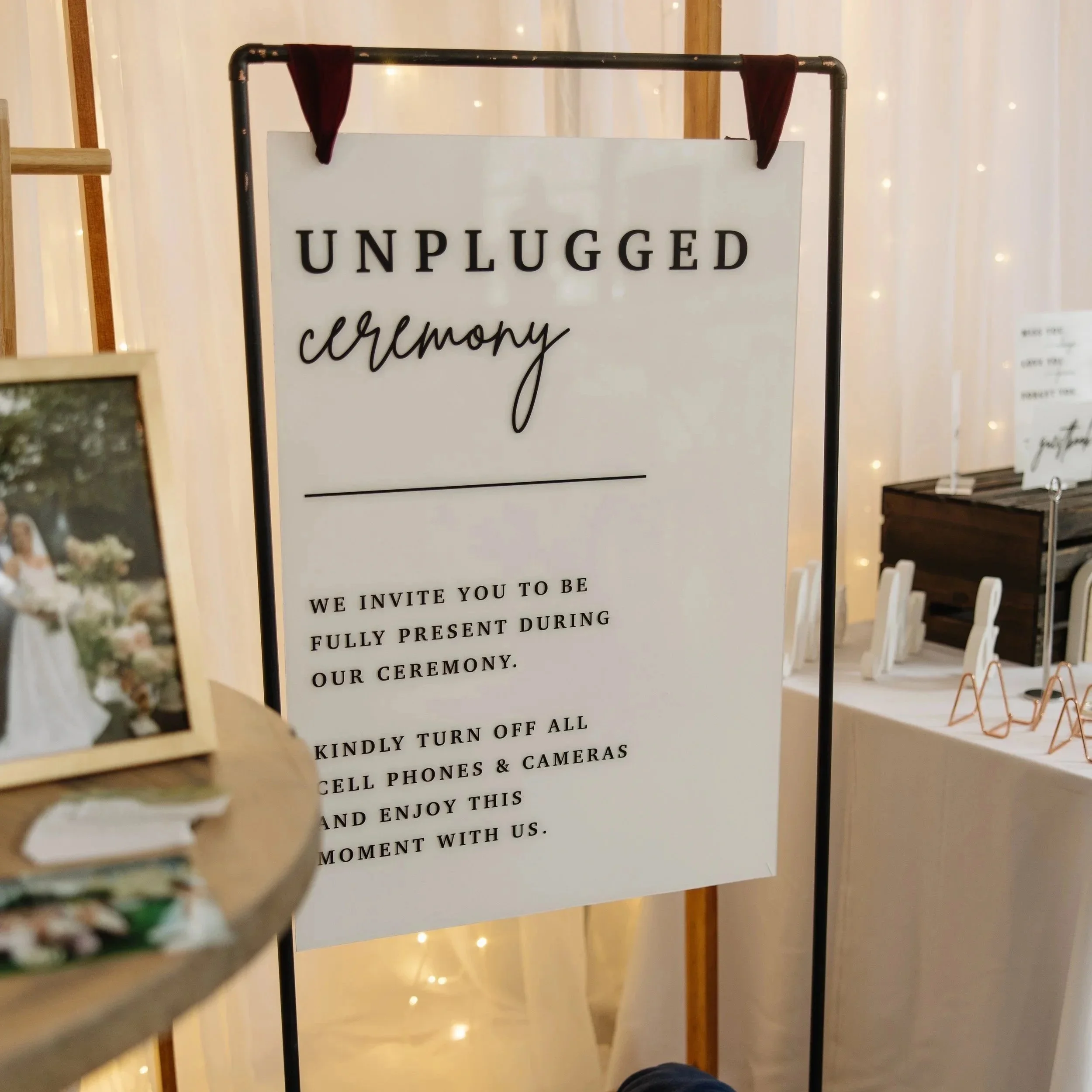 Unplugged Ceremony Sign