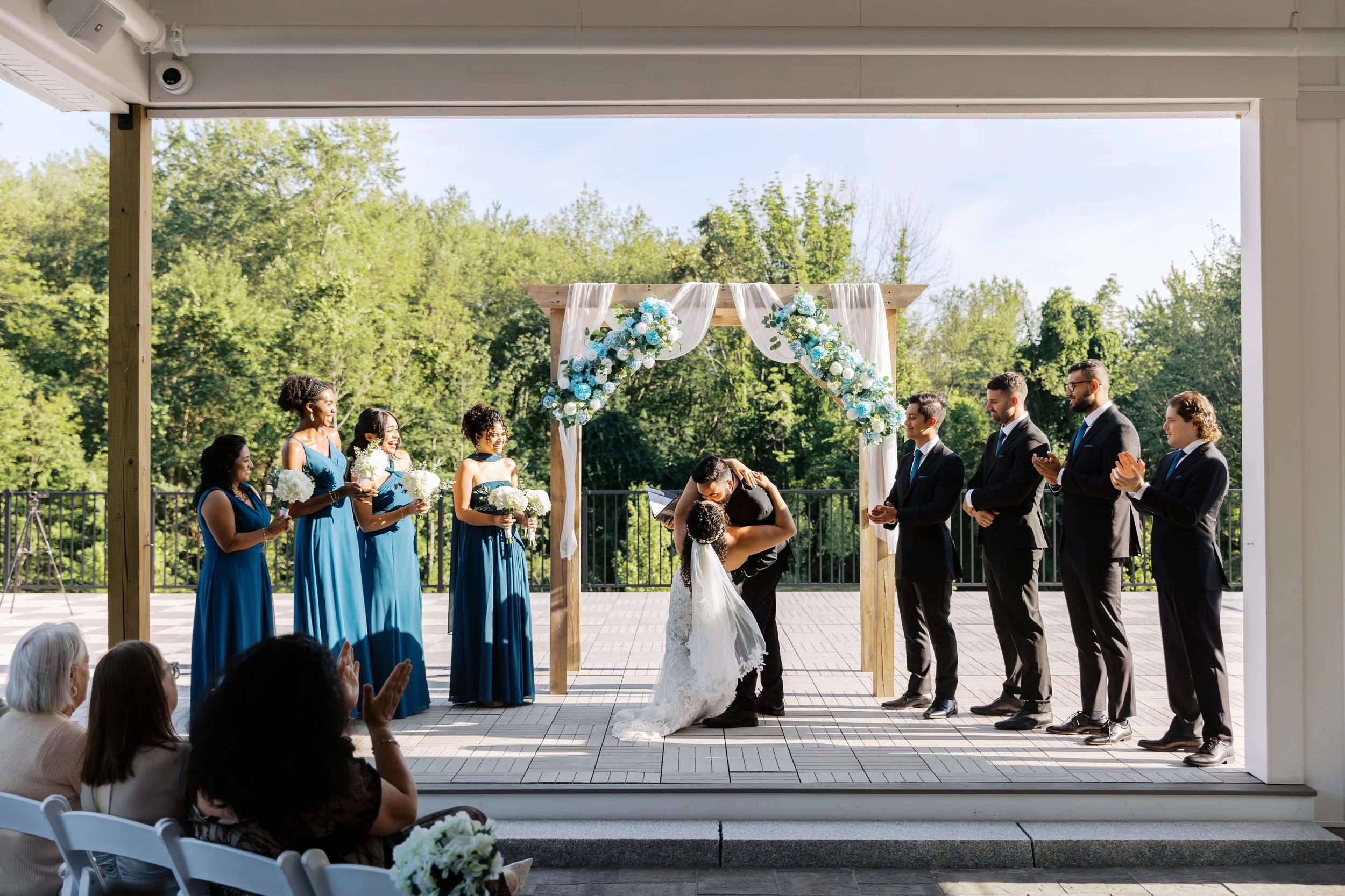 End of ceremony located under the Covered Breezeway. 