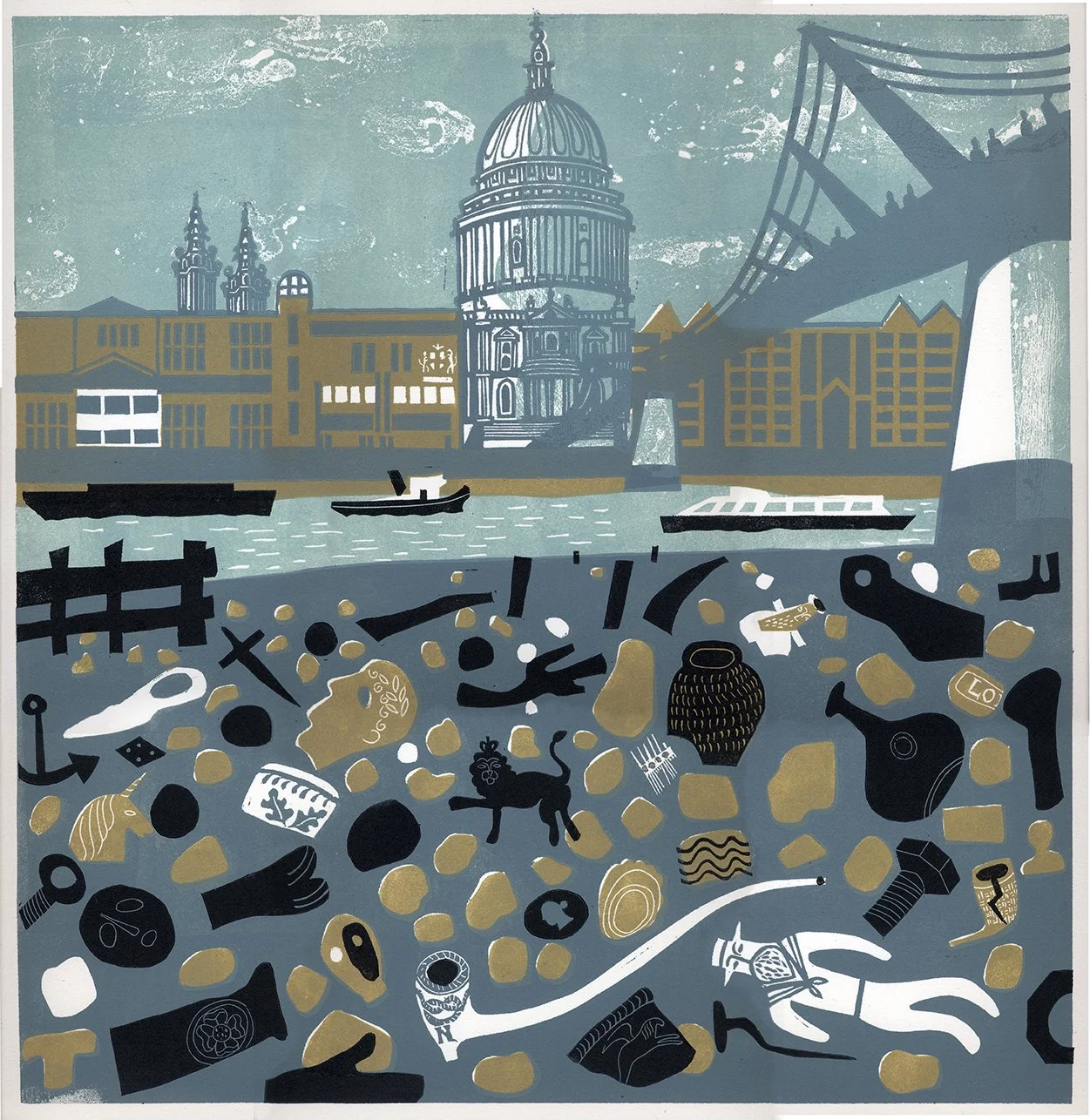 St Pauls from the Thames foreshore