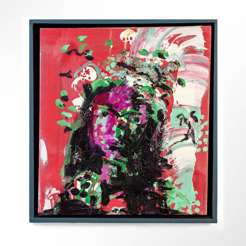 AbEx Madonna, 2025, Oil on Canvas, 40 x 45 cm.