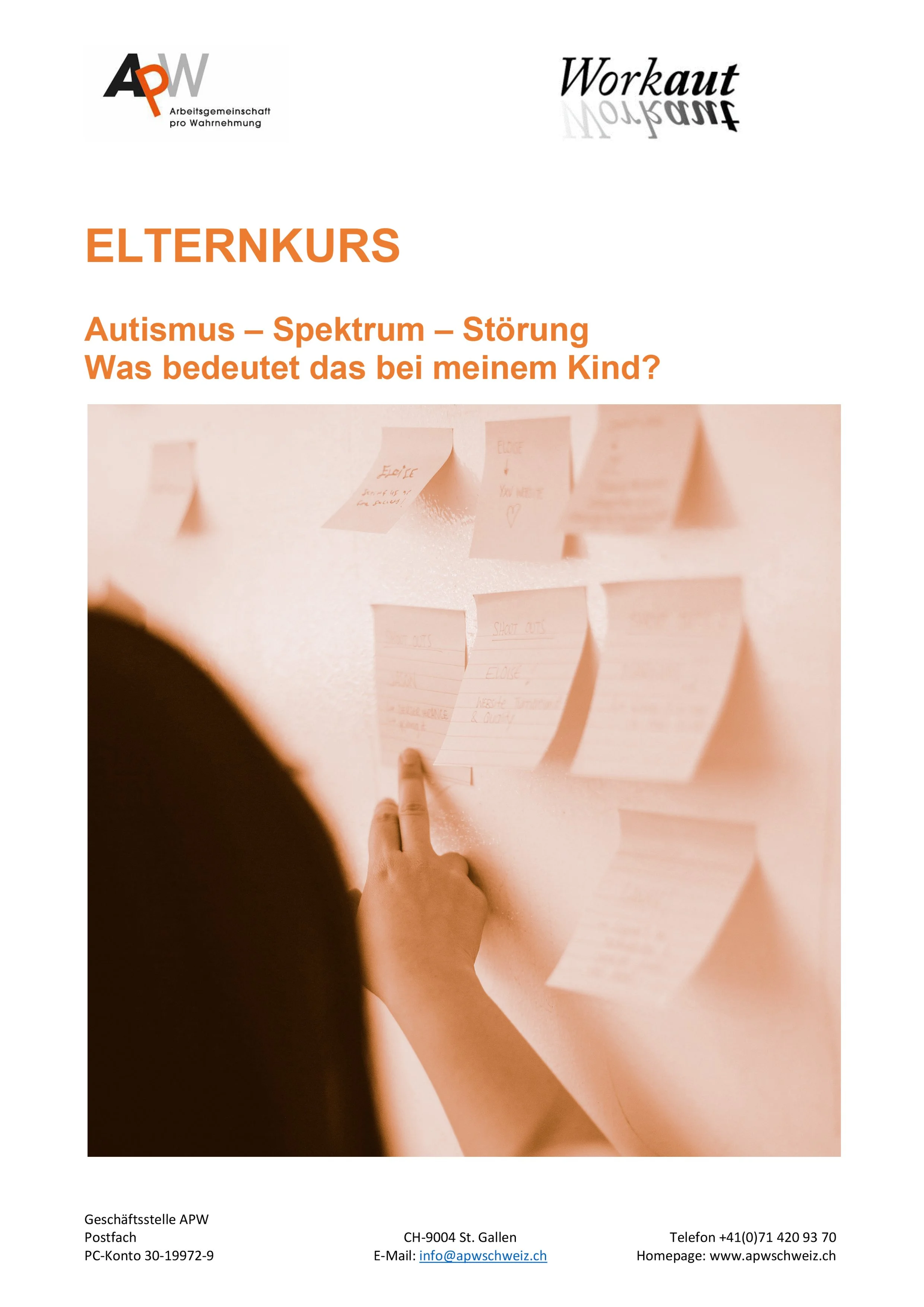 ELTERNKURS Autismus – Spektrum – Störung Was bedeutet das bei meinem Kind?