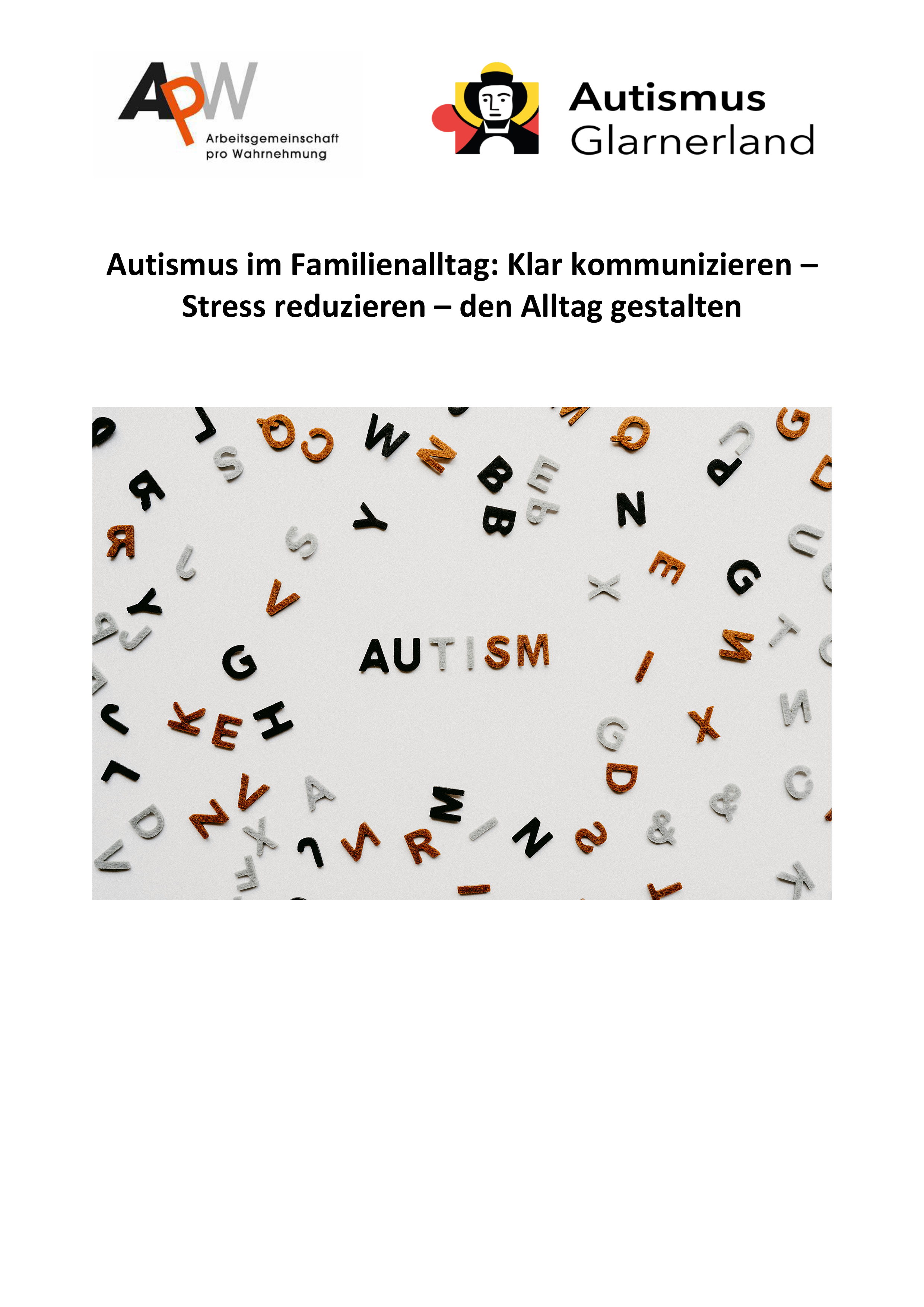 Autismus im Familienalltag: Klar kommunizieren – Stress reduzieren – den Alltag gestalten