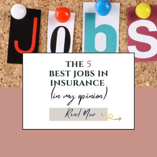 The 5 Best Jobs in Insurance (In My Opinion)