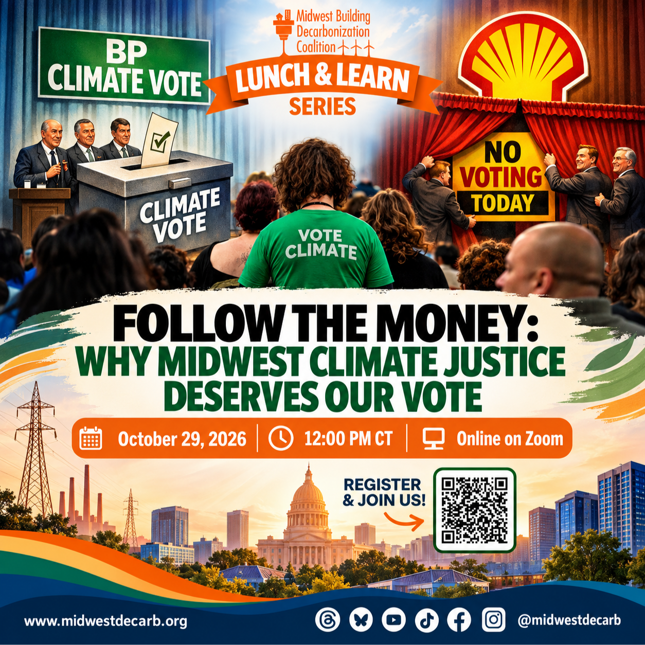 Lunch &amp; Learn: Midwest Climate Justice Deserves Our Vote — Follow the Money