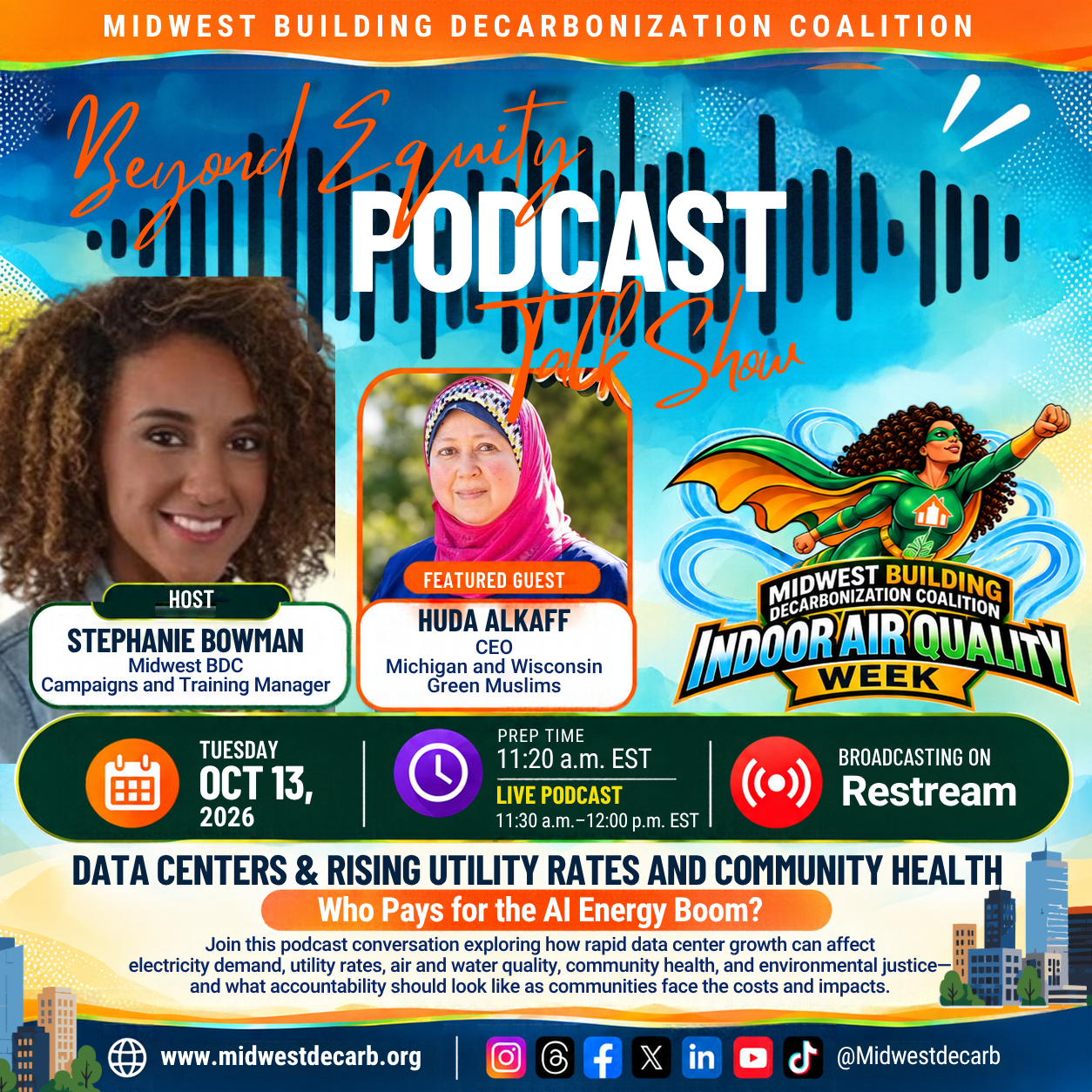 Beyond Equity Podcast!  DATA CENTERS & Rising Utility Rates and Community Health   Who Pays for the AI Energy Boom? 