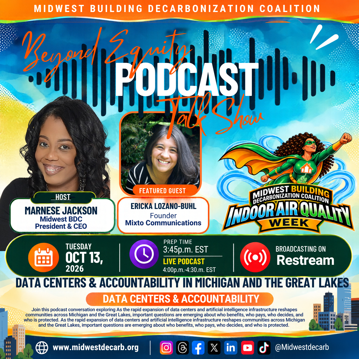 Beyond Equity Podcast ! | Data Centers & Accountability in Michigan and the Great Lakes 