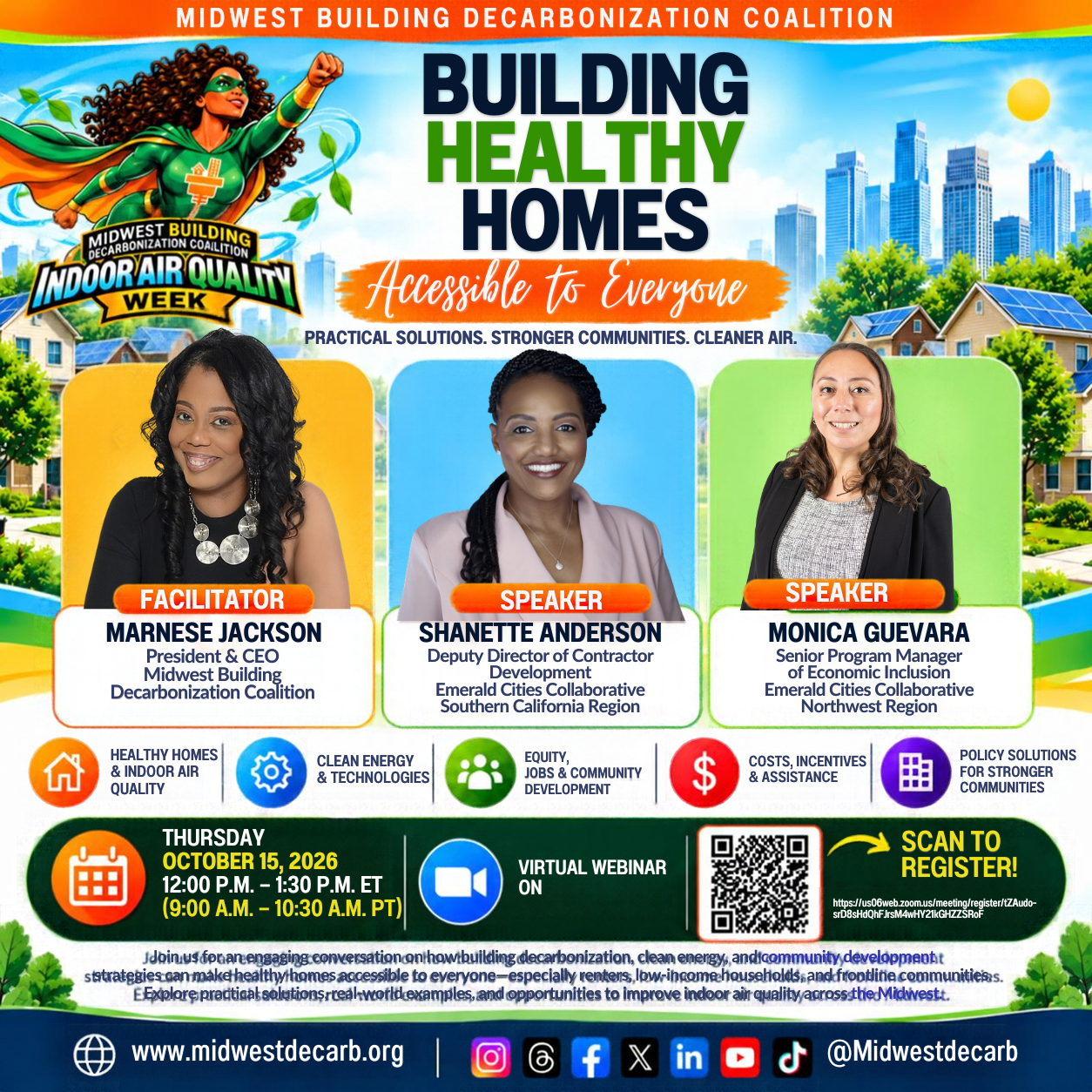 Building Decarbonization, Healthy Homes &amp; Heat Pump Water Heaters&nbsp; Webinar 