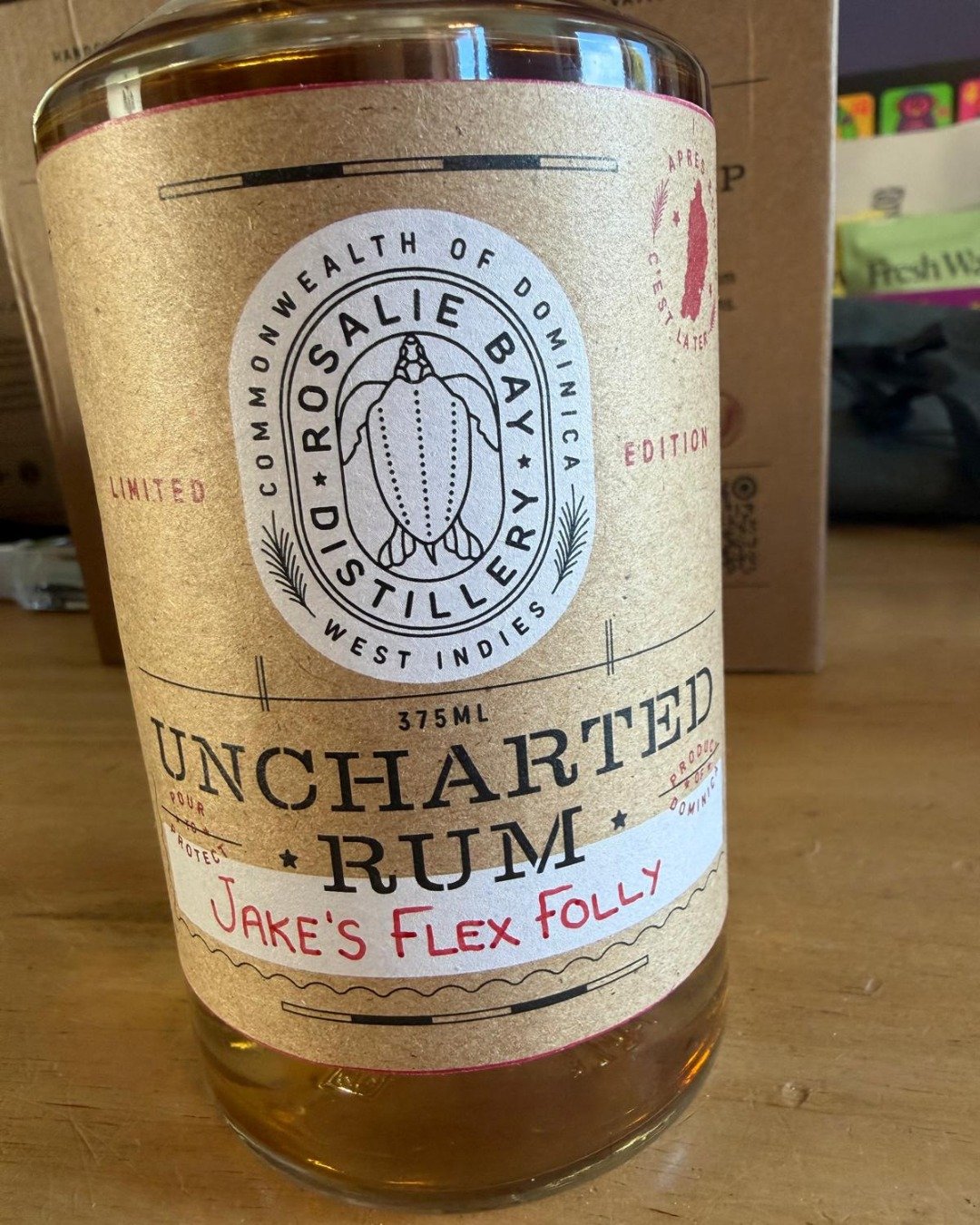 Why is this special edition called &ldquo;Jake&rsquo;s Flex Folly&rdquo;? Well, here&rsquo;s the inside scoop: we had a grand plan to eventually age our rum underwater, hanging out near Dominica&rsquo;s resident sperm whales. But first, we needed a t